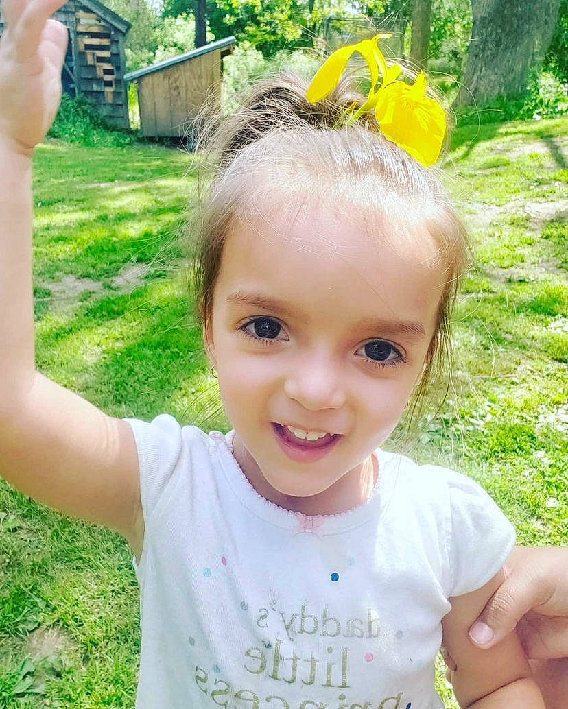 Azariyah joined the competition — help win amazing prizes! child, eye, facial_expression, finger, fun, gesture, grass, green, hairstyle, hand, happy, head, iris, joy, leisure, people_in_nature, person, plant, smile, summer
