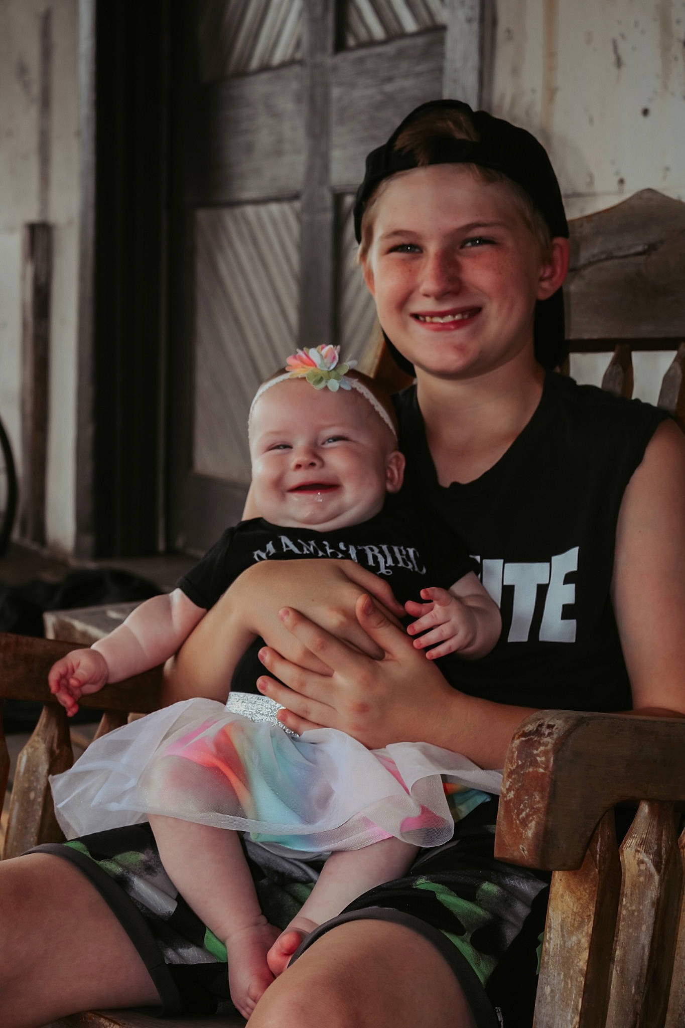 Arrow joined the competition — help win amazing prizes! baby, baby_toddler_clothing, chair, event, eye, facial_expression, flash_photography, happy, headwear, interaction, joy, lap, leisure, muscle, person, shorts, shoulder, skin, smile, t_shirt