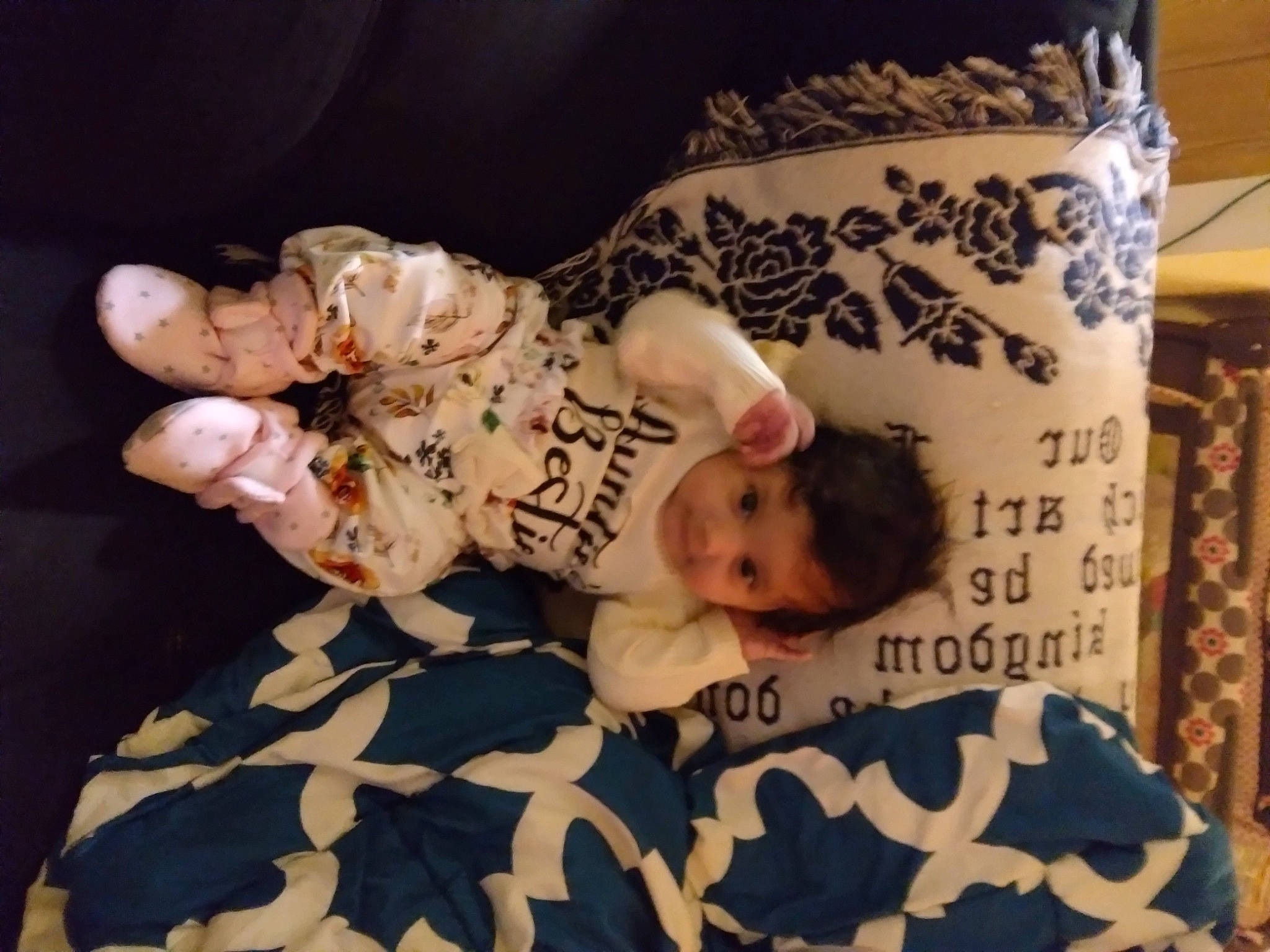 Paulina is registered to the contest to win money with this photo: baby, baby_toddler_clothing, bed, bed_sheet, bedding, bedroom, bedtime, child, comfort, flooring, linens, pattern, person, pillow, room, sleeve, throw_pillow, toddler
