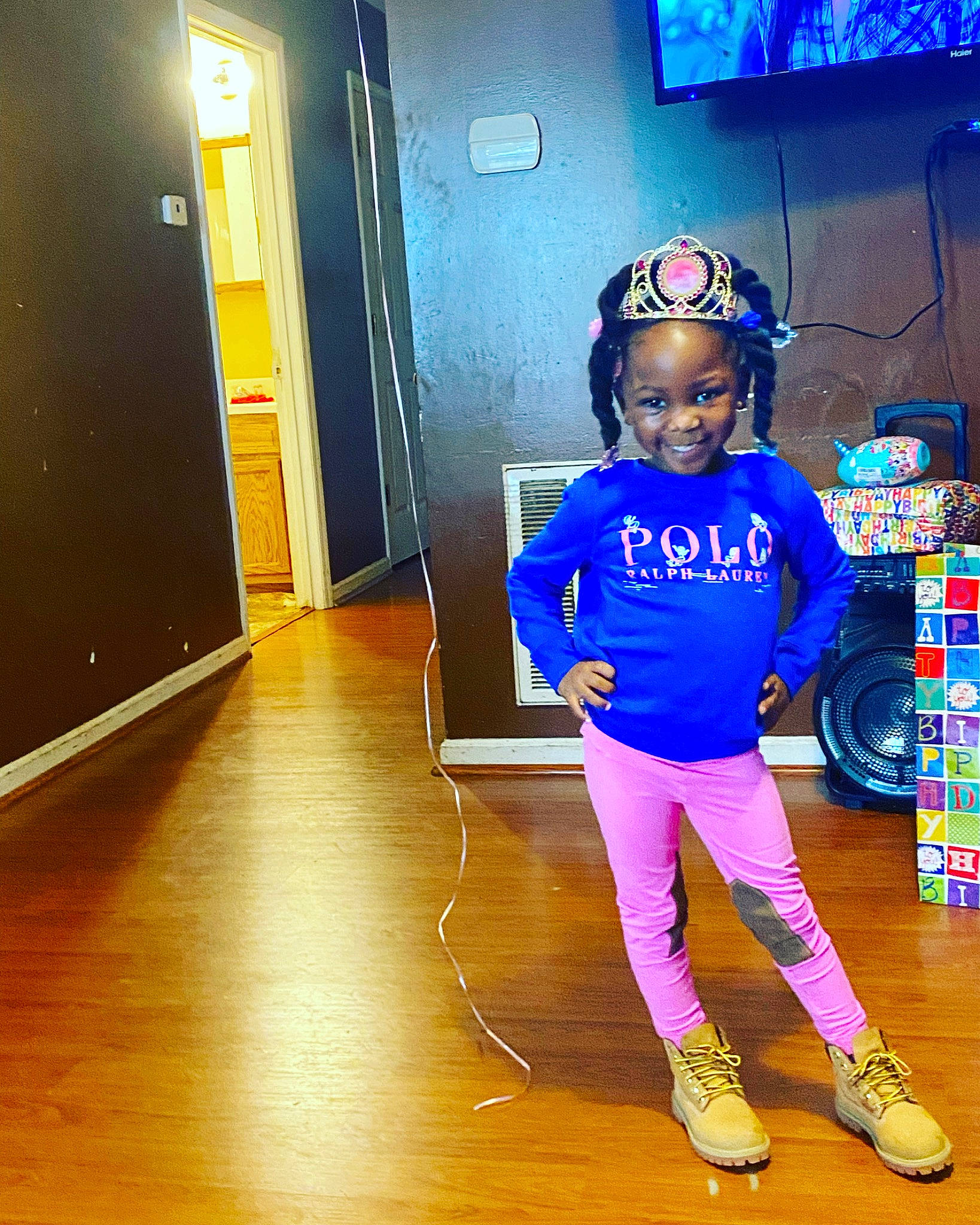 Khalaya is registered to the contest to win money with this photo: blue, cool, electric_blue, entertainment, event, floor, flooring, fun, happy, hat, human_leg, joy, leisure, person, personal_protective_equipment, sleeve, sneakers, sock, sports_equipment, sportswear