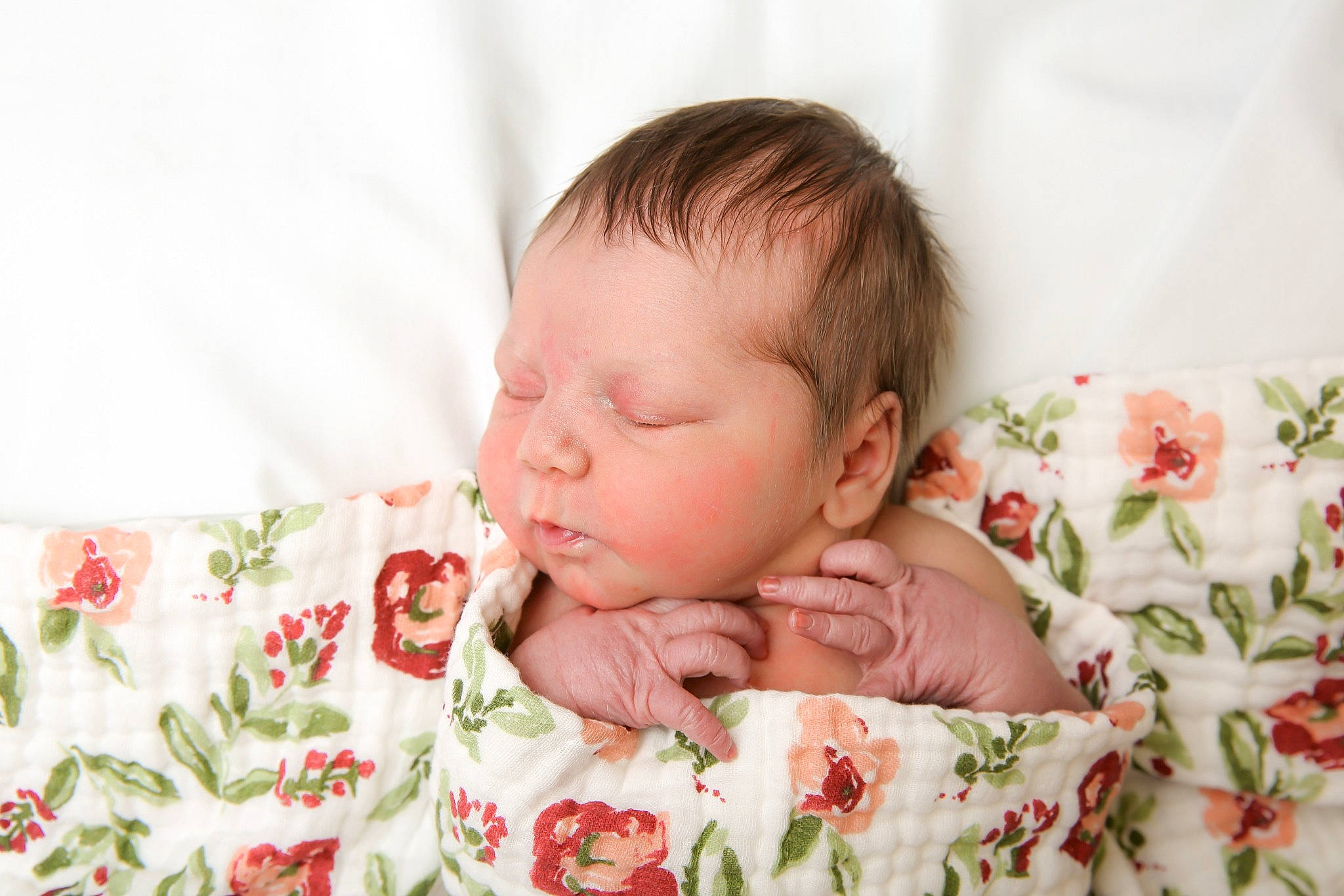 Charlotte is registered to the contest to win money with this photo: baby, baby_products, baby_sleeping, baby_toddler_clothing, bedding, bedtime, carmine, cheek, child, collar, comfort, dress, happy, linens, pattern, person, petal, sleeve, t_shirt, textile