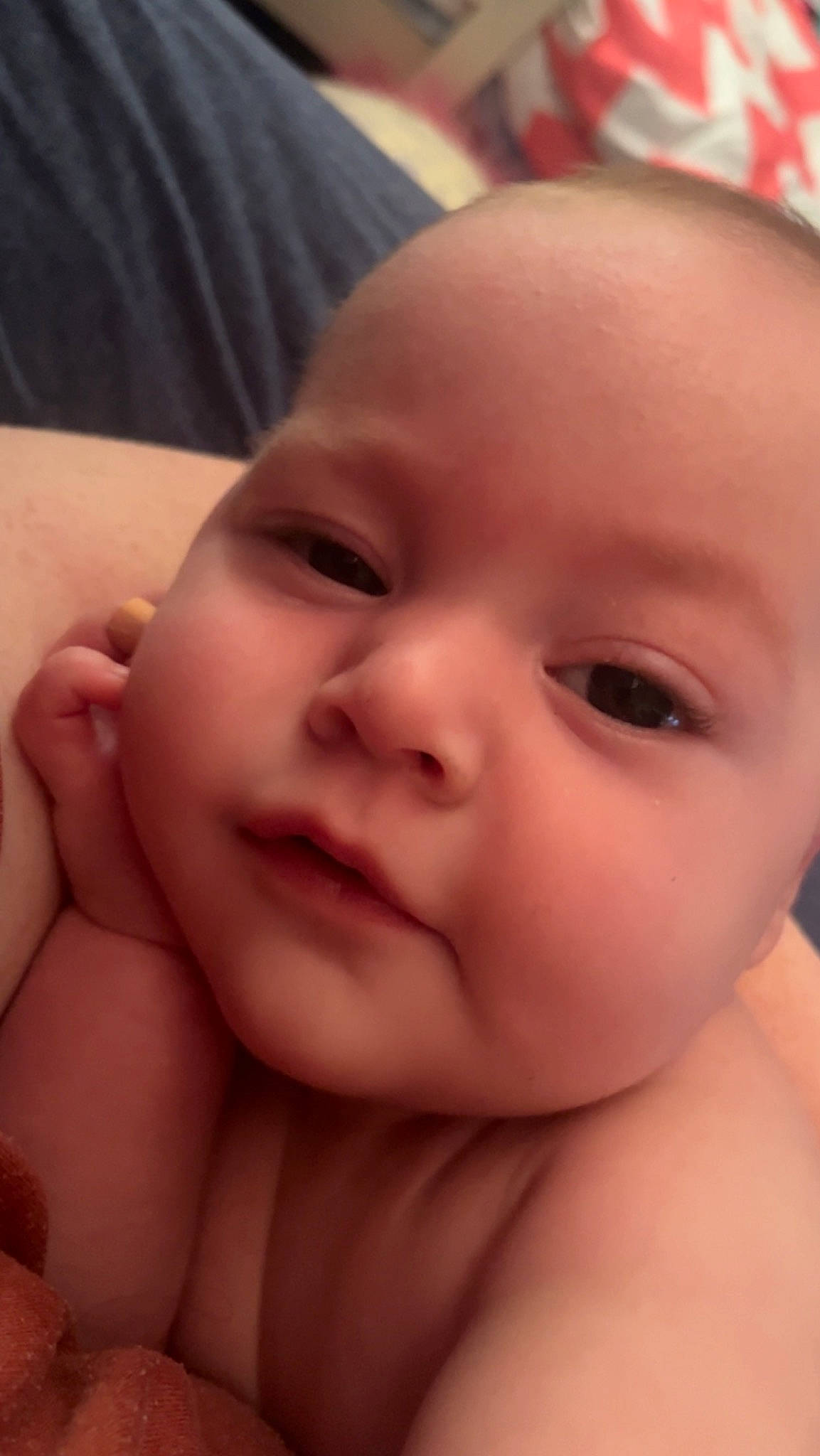 Kyson is registered to the contest to win money with this photo: baby, cheek, chin, ear, eye, eyebrow, eyelash, face, facial_expression, forehead, gesture, happy, human_body, iris, lip, mouth, neck, nose, person, skin