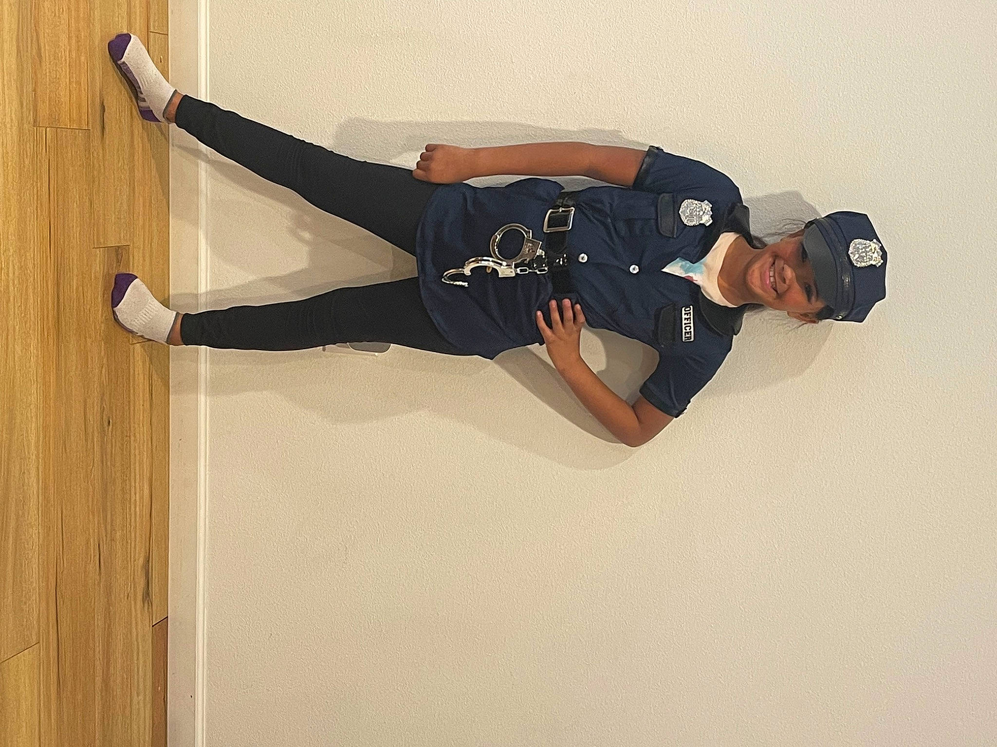 Da Layla joined the competition — help win amazing prizes! active_pants, balance, ceiling, elbow, footwear, gesture, hardwood, headwear, human_leg, joy, knee, person, sleeve, sock, sportswear, t_shirt, thigh, waist, walking_shoe, wood