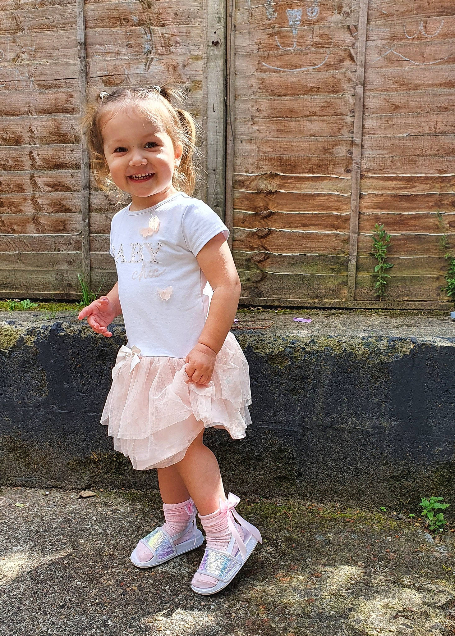 Amedea joined the competition — help win amazing prizes! child, child_model, dress, footwear, happy, joy, person, photograph, photography, pink, shoe, smile, standing, toddler