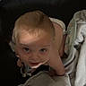 Kailas joined the competition — help win amazing prizes! baby, child, blanket, looking_up, indoor, light_hair, diaper, soft_lighting, curious, crawling, infant, face, expression, cozy, home, person, cute, young, skin, warm