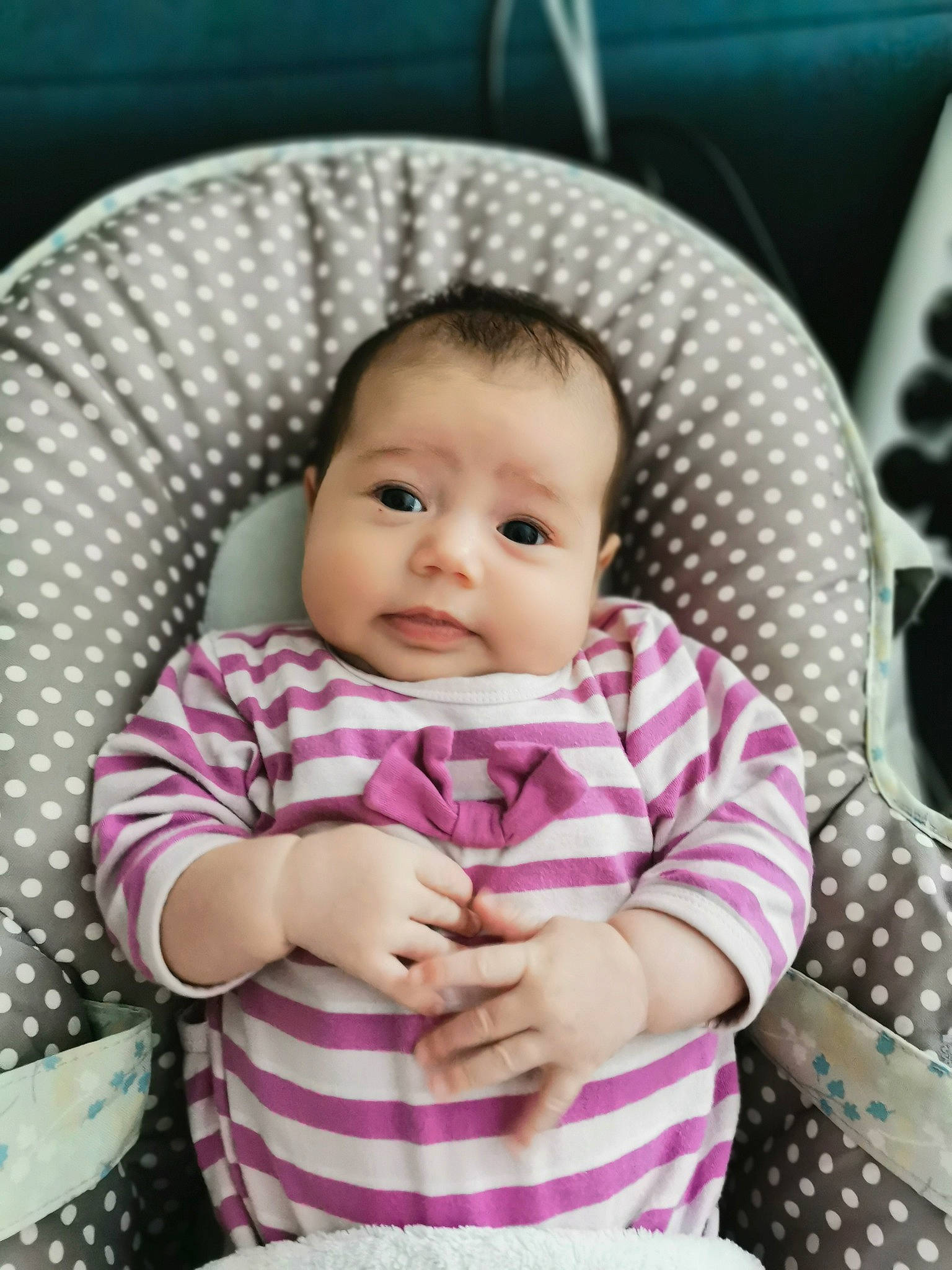 Thaïs a rejoint le concours — aidez-le/la à gagner de superbes lots ! baby, baby_products, cheek, child, eye, person, pink, product, skin, toddler