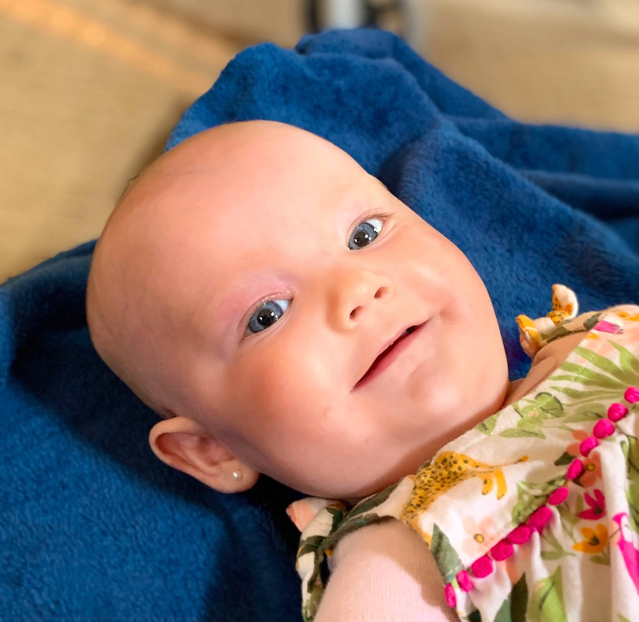 Camri is registered to the contest to win money with this photo: baby, baby_toddler_clothing, cap, cheek, chin, eye, eyebrow, face, facial_expression, hand, happy, hat, head, human, iris, lip, nose, person, skin, smile