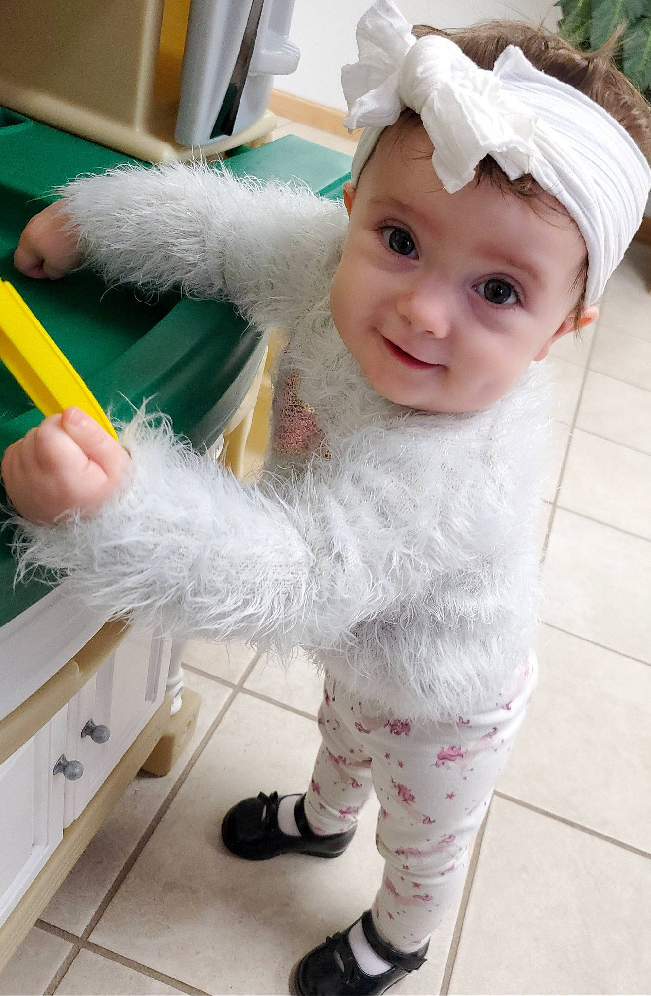 Ellie joined the competition — help win amazing prizes! child, costume, fictional_character, headgear, headwear, person, room, toddler