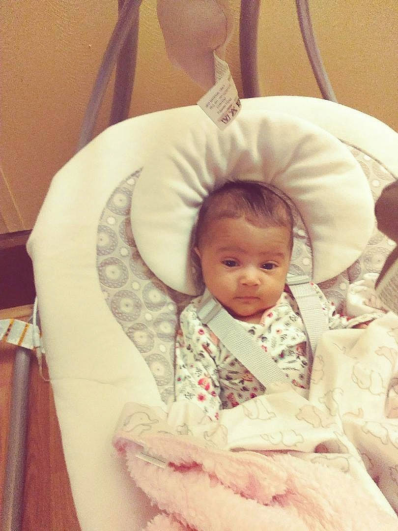 Thalia Vargas joined the competition — help win amazing prizes! baby, baby_products, bed, birth, cheek, child, ear, infant_bed, person, product, skin, smile, toddler