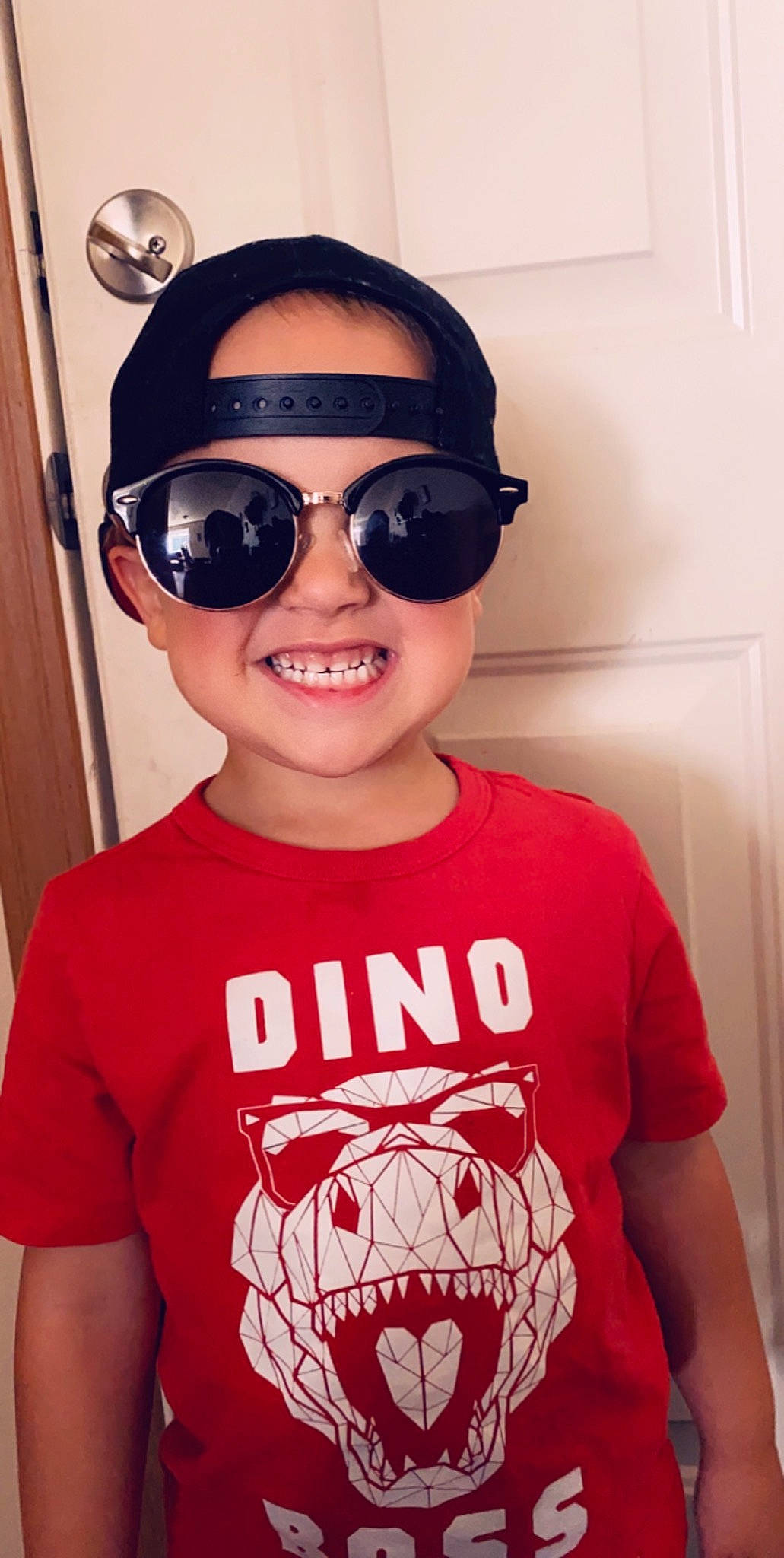 Connor joined the competition — help win amazing prizes! cool, eyewear, glasses, goggles, joy, lip, person, personal_protective_equipment, smile, sunglasses, t_shirt, vision_care