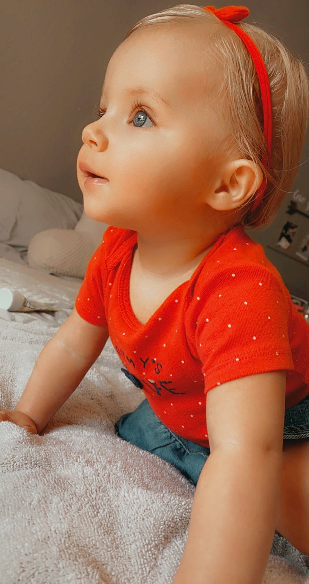 Ellowyn joined the competition — help win amazing prizes! baby, cheek, child, child_model, chin, eye, face, head, lip, neck, nose, person, play, skin, toddler