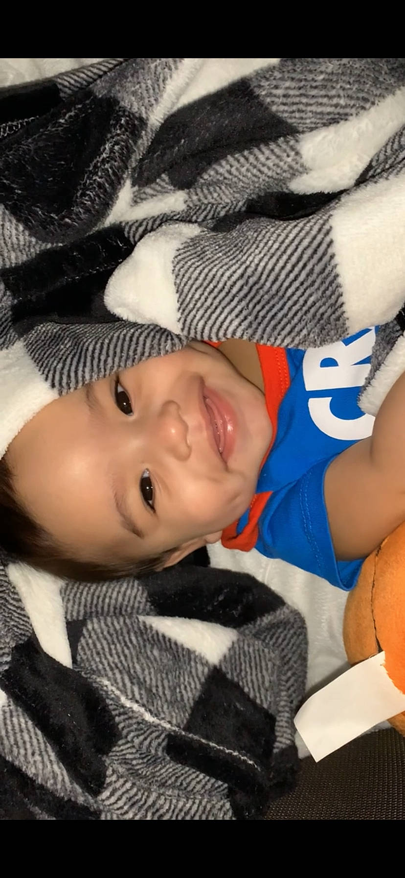 Jiovanni joined the competition — help win amazing prizes! baby, baby_products, baby_toddler_clothing, cheek, child, comfort, cool, eyebrow, joy, lip, nose, orange, person, skin, sweater, textile, toddler, wool