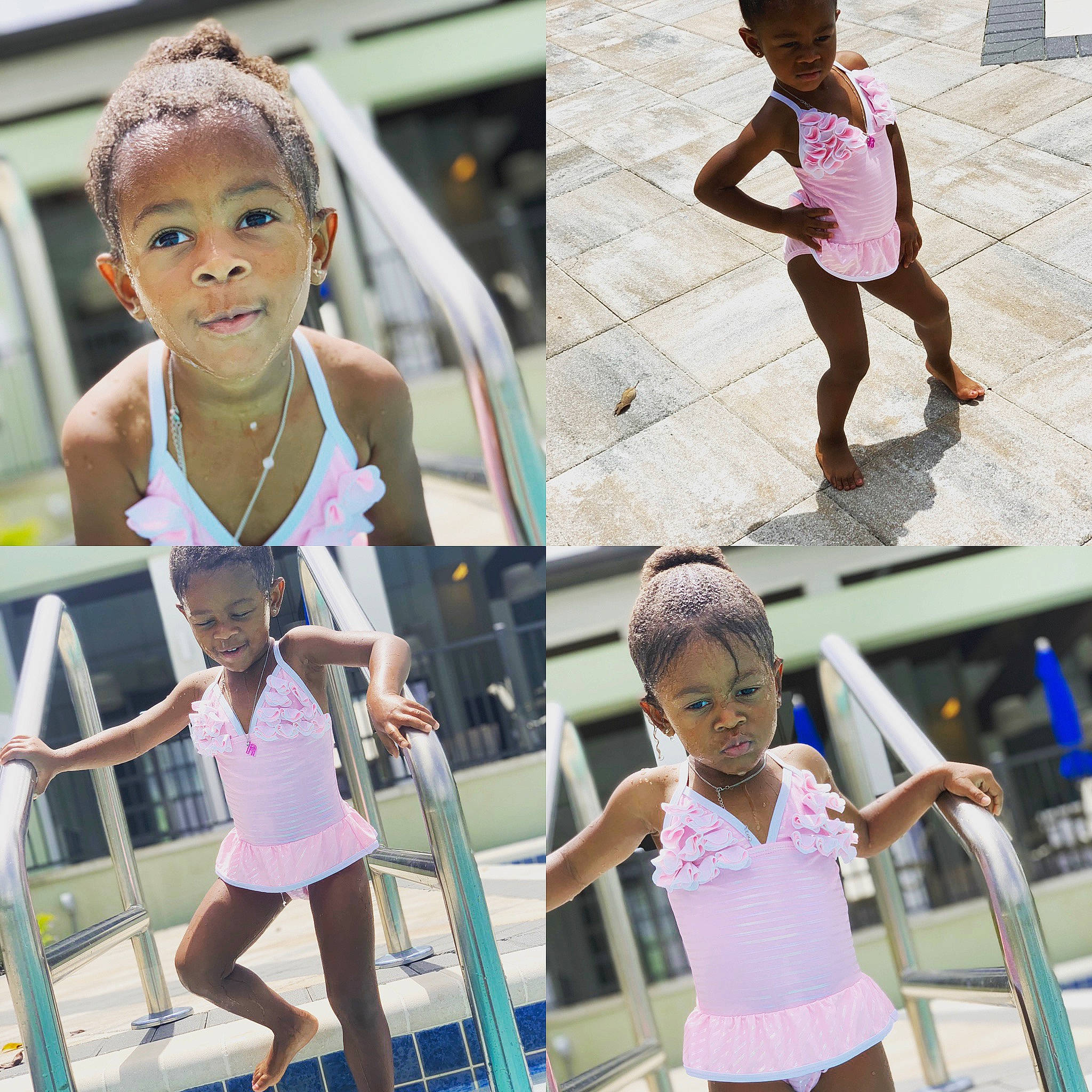 Raedyn joined the competition — help win amazing prizes! child, child_model, clothing, collage, daughter, fashion_accessory, footwear, joint, leisure, outerwear, person, pink, play, recreation, shoe, shorts, shoulder, sleeve, toddler, vacation