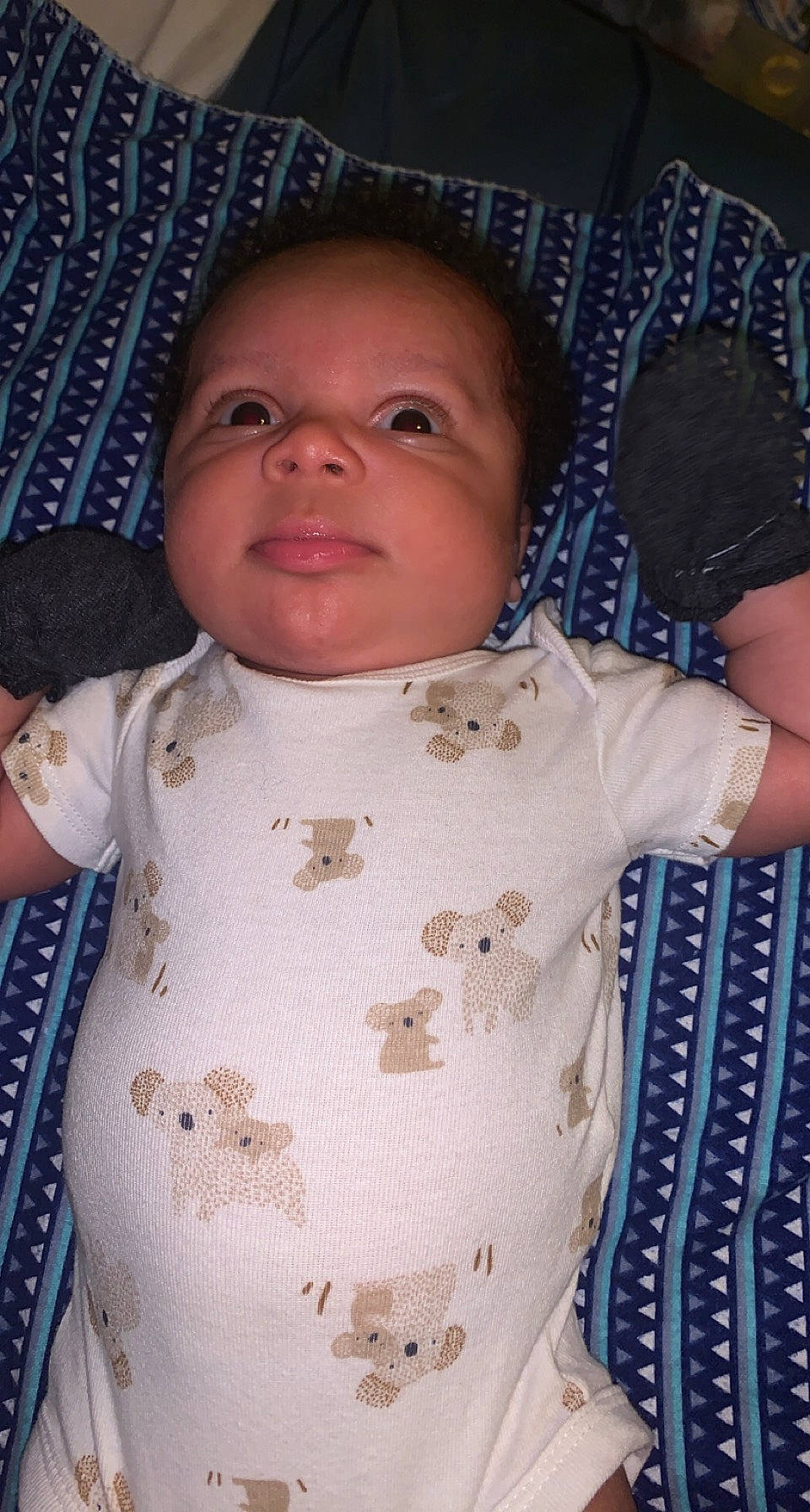 Jesiah joined the competition — help win amazing prizes! baby_toddler_clothing, blue, cheek, chin, eye, eyebrow, face, facial_expression, forehead, hairstyle, head, human, lip, mouth, nose, organ, outerwear, person, product, skin