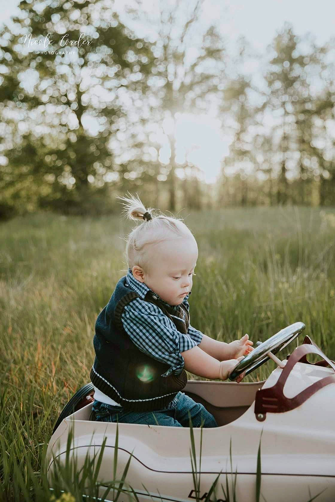Ray joined the competition — help win amazing prizes! baby, child, fawn, grass, grass_family, leisure, meadow, people_in_nature, person, photograph, photography, plant, portrait_photography, sitting, toddler, tree