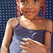 Faith a rejoint le concours — aidez-le/la à gagner de superbes lots ! beverage, bodypart, bottle, child, clothing, couch, cushion, face, female, finger, furniture, girl, hand, head, mineralwater, person, photography, portrait, shorts, waterbottle