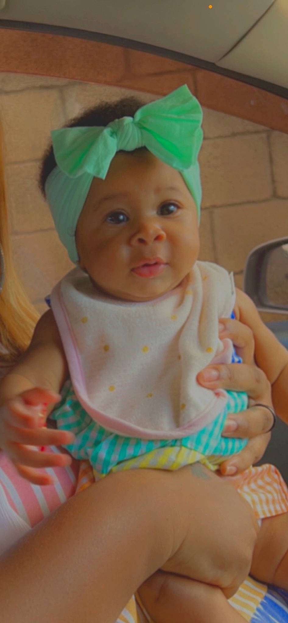 Jurnee joined the competition — help win amazing prizes! baby, baby_toddler_clothing, cap, cheek, child, dress, eye, face, facial_expression, finger, hand, head, headwear, person, pink, product, skin, sleeve, smile, textile