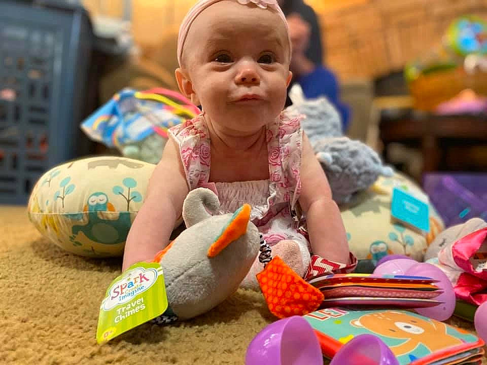 Miracle joined the competition — help win amazing prizes! baby, child, person, play, toddler, toy