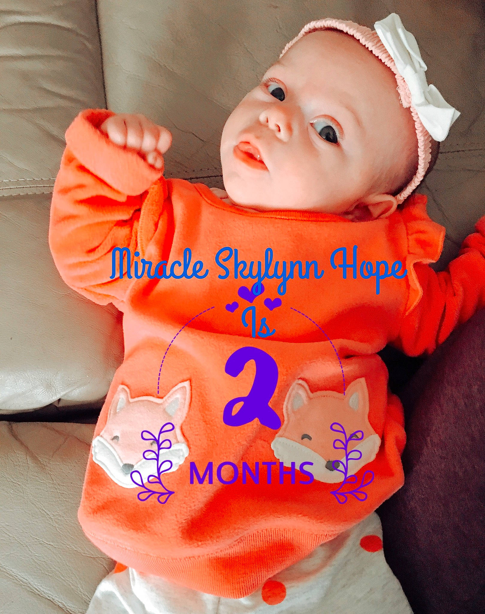 Miracle is registered to the contest to win money with this photo: baby, baby_products, baby_toddler_clothing, cheek, child, mouth, neck, orange, person, toddler