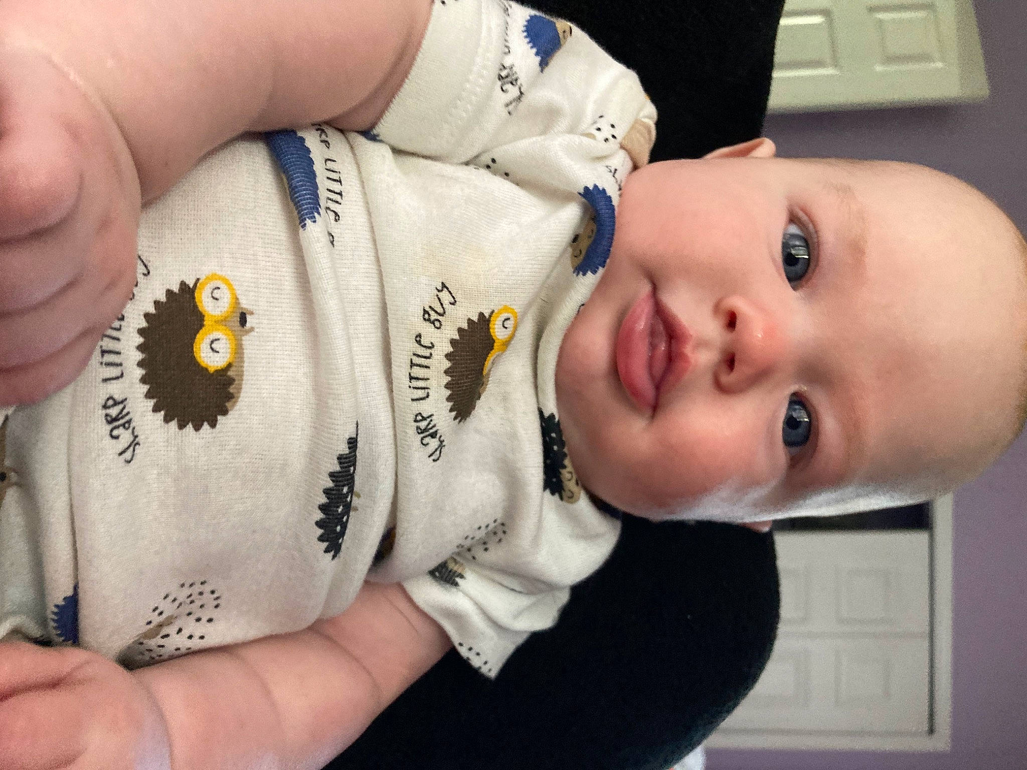 Lennon joined the competition — help win amazing prizes! baby, baby_products, baby_toddler_clothing, cheek, child, comfort, elbow, eyelash, finger, gesture, hand, happy, nail, nose, person, skin, sleeve, smile, thumb, toddler