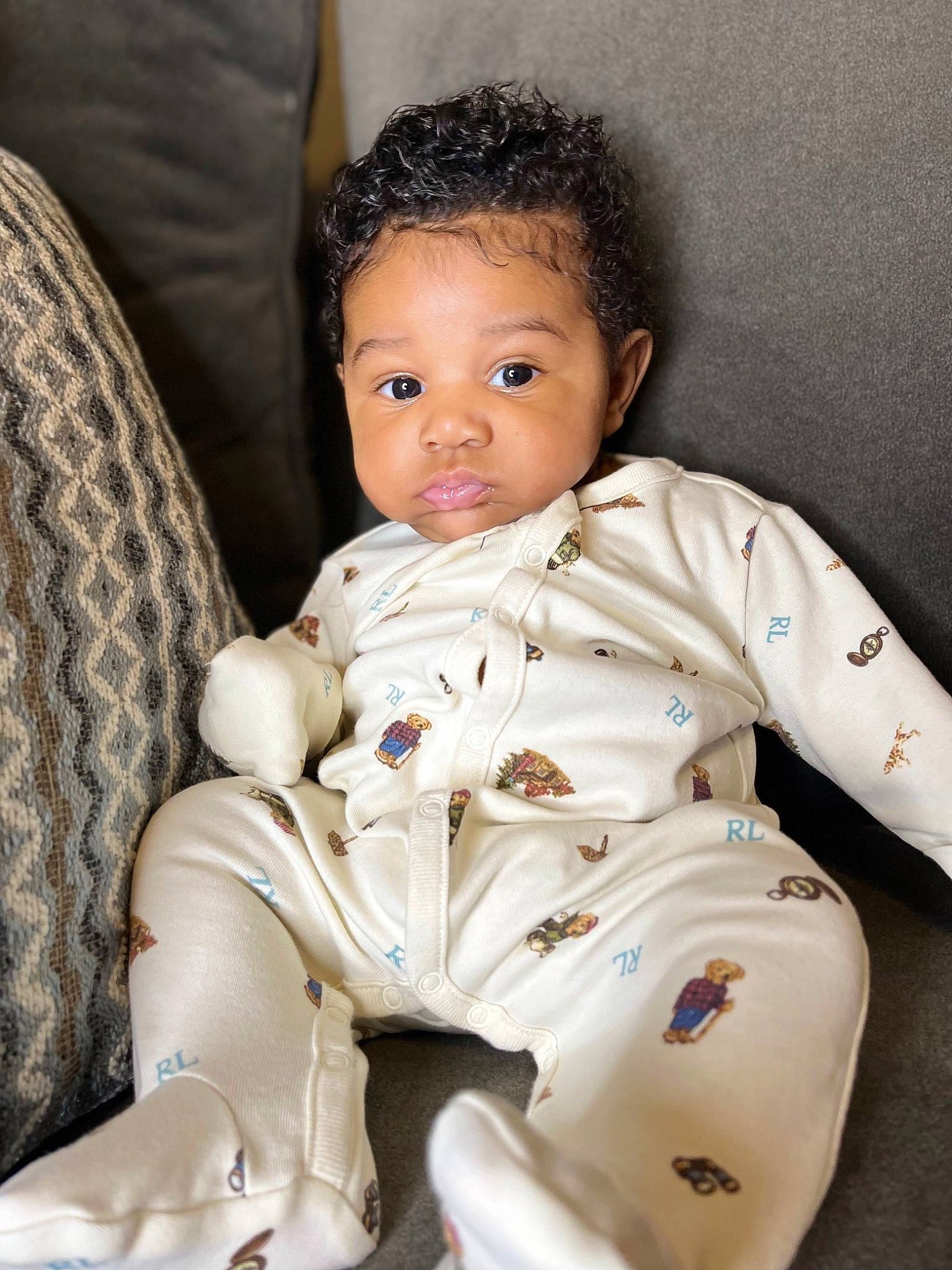 Elonzo Napper joined the competition — help win amazing prizes! abdomen, arm, baby, baby_toddler_clothing, barefoot, cheek, chest, child, chin, comfort, foot, formal_wear, happy, linens, nose, person, sitting, sleeve, thigh, thumb
