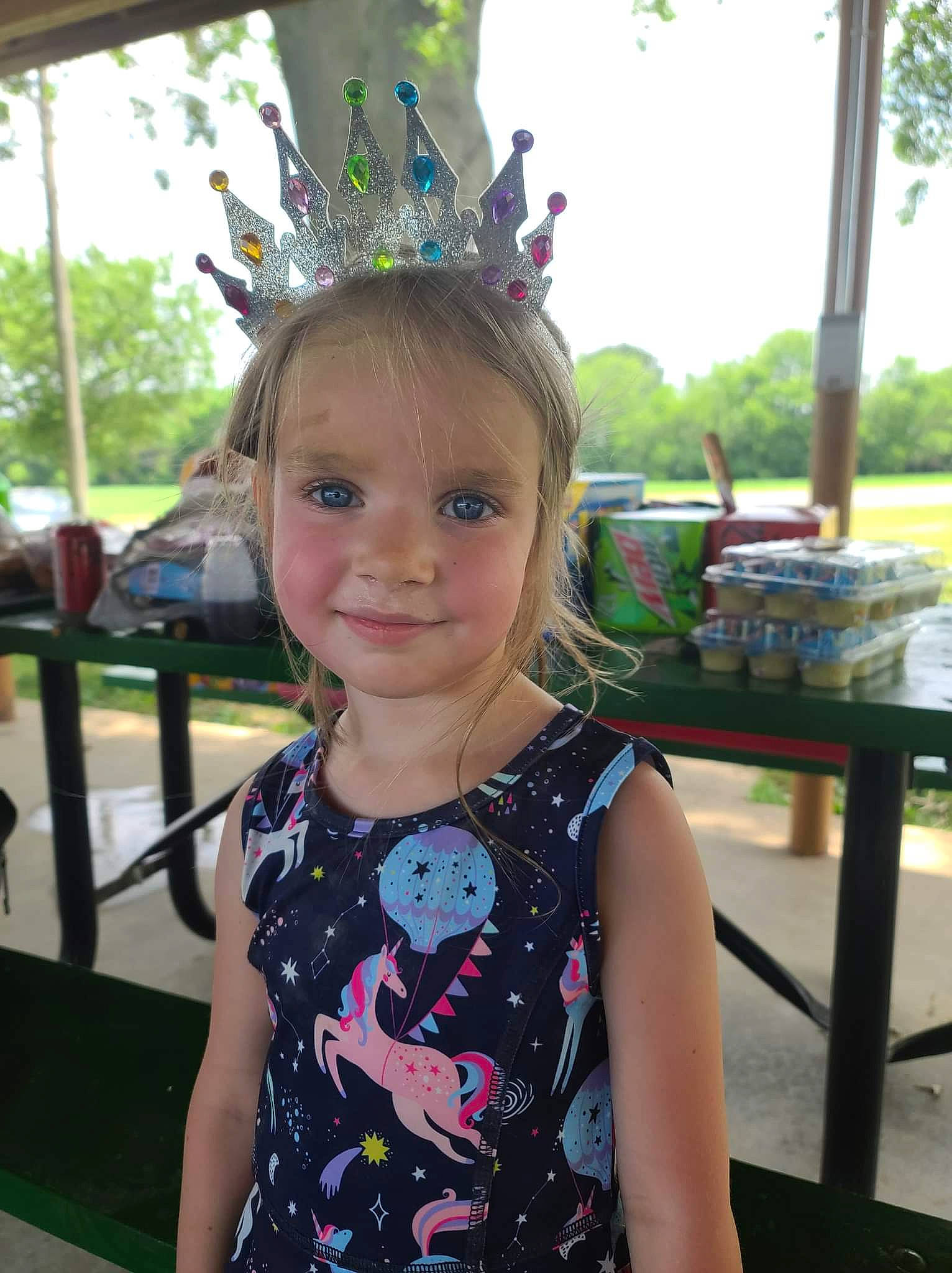 Vada is registered to the contest to win money with this photo: baby_toddler_clothing, child, costume_hat, event, fun, grass, happy, headband, headpiece, joy, leaf, leisure, magenta, person, recreation, sky, sleeve, smile, summer, t_shirt