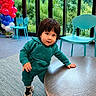 Ryan Mavo joined the competition — help win amazing prizes! child, toddler, baby, standing, smiling, portrait, indoor, playroom, balloons, blue_balloons, red_balloons, chairs, table, glass_windows, greenery, tracksuit, sneakers, carpet, fashion, happy