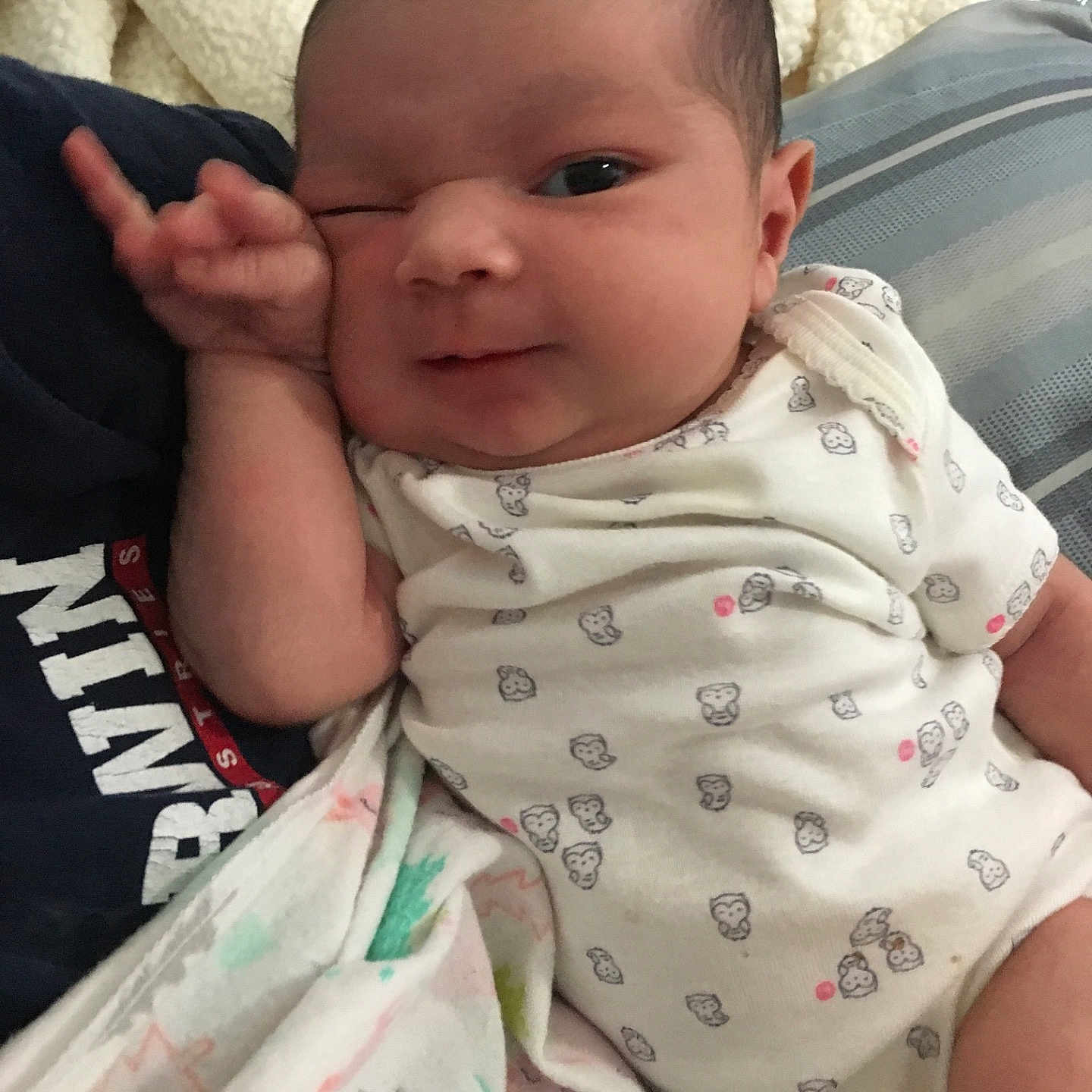 Azalea joined the competition — help win amazing prizes! baby_products, cheek, child, day, ear, eye, finger, girl, hand, head, infant, mouth, nose, product, skin, toddler