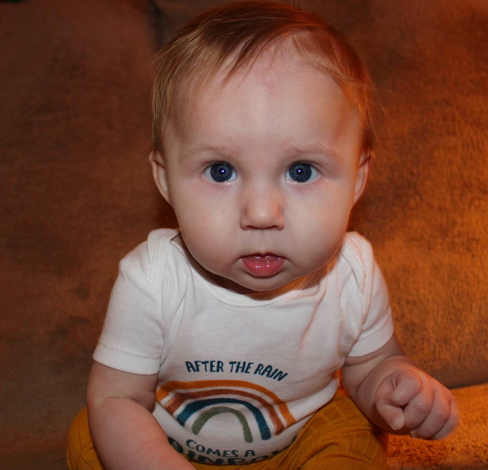 Aurelia is registered to the contest to win money with this photo: arm, baby, baby_toddler_clothing, cheek, chin, eyebrow, facial_expression, flash_photography, hair, hairstyle, happy, iris, lip, mouth, nose, organ, person, skin, sleeve, smile