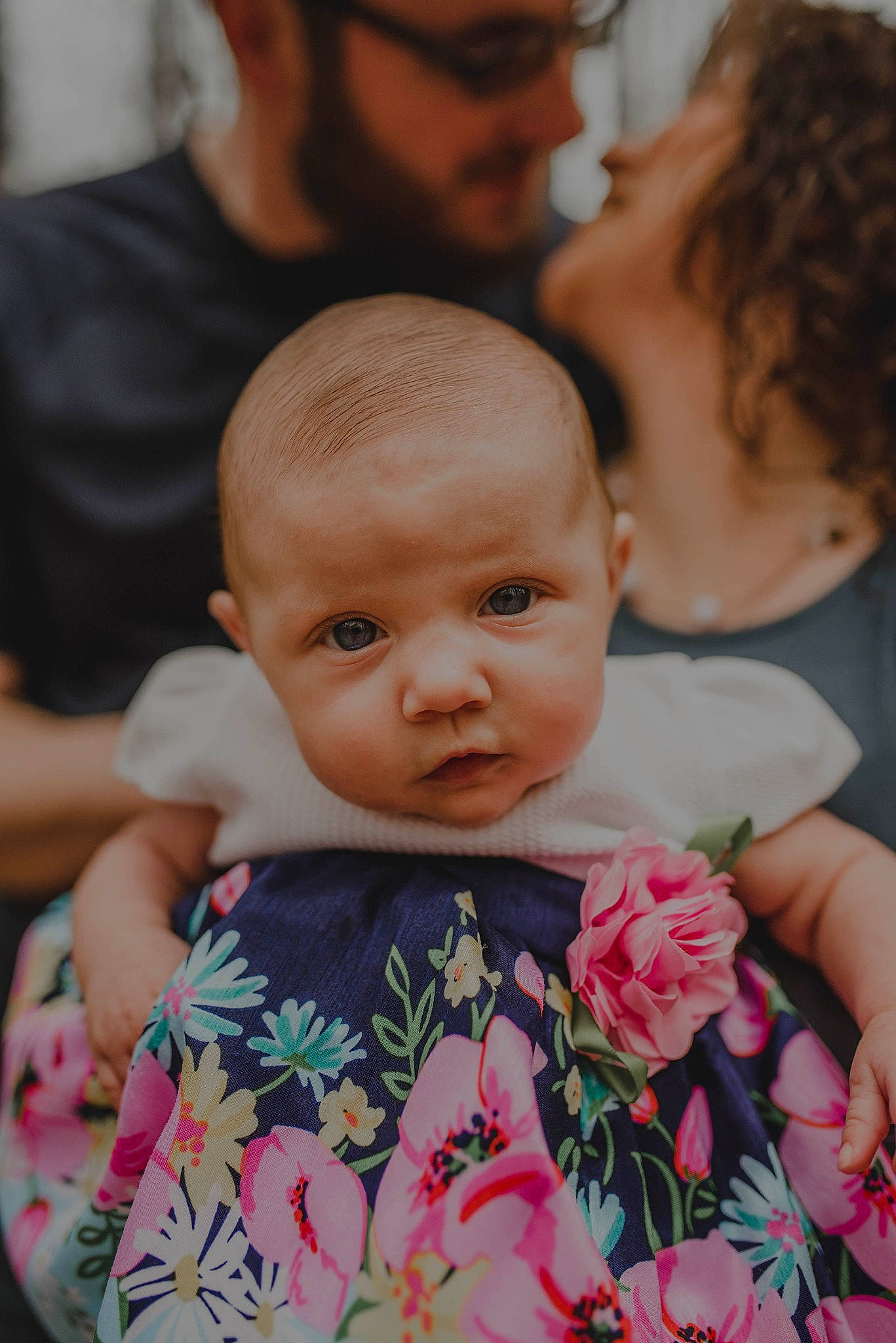 Aria is registered to the contest to win money with this photo: baby, birth, cheek, child, daughter, dress, eye, face, family, flower, head, iris, mother, people, person, pink, plant, skin, smile, toddler