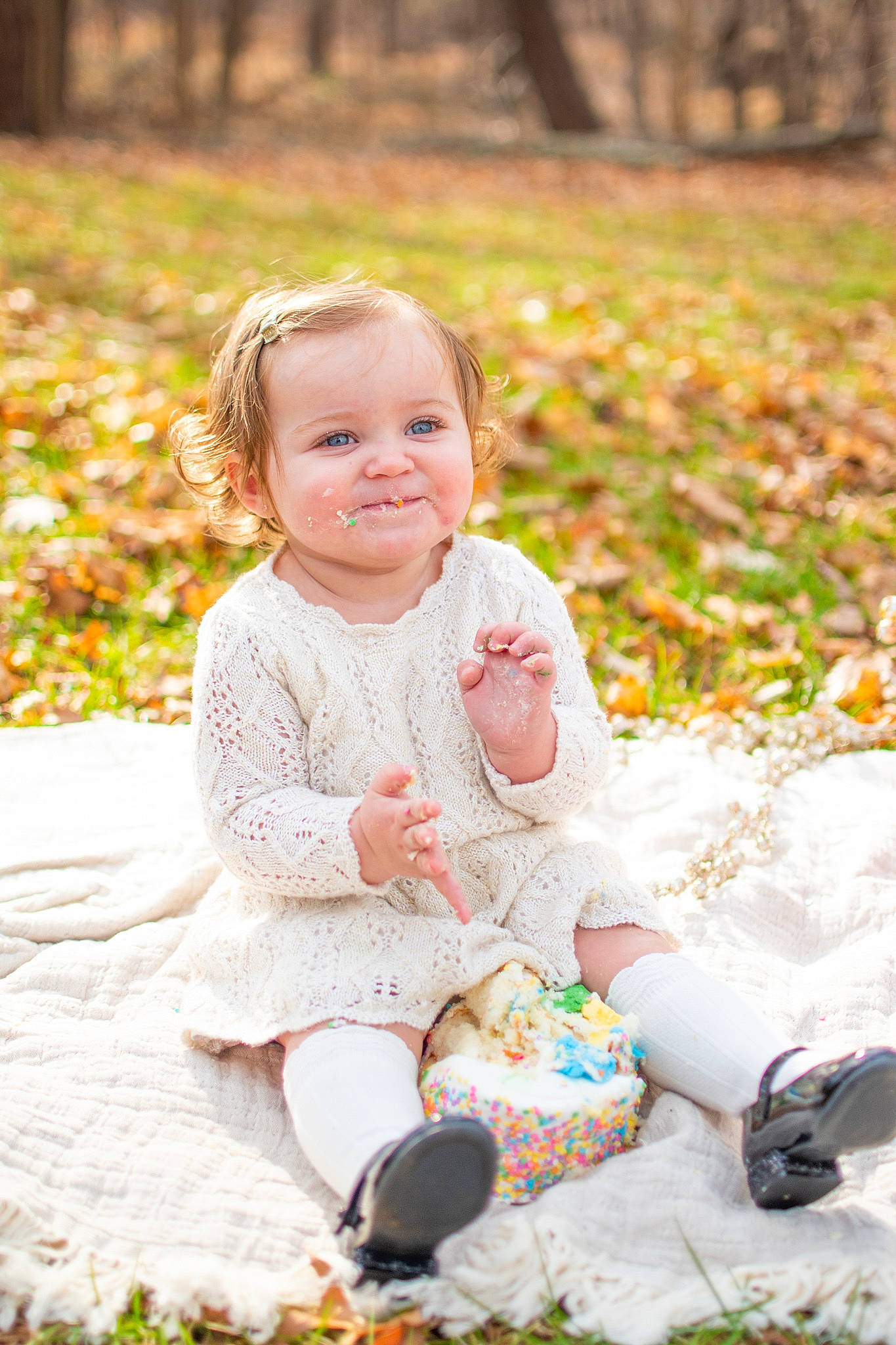 Lilliana Gail joined the competition — help win amazing prizes! baby, baby_toddler_clothing, botany, child, dress, eye, face, grass, happy, head, joy, leaf, nature, people_in_nature, person, photograph, plant, playing_with_kids, smile, sunlight