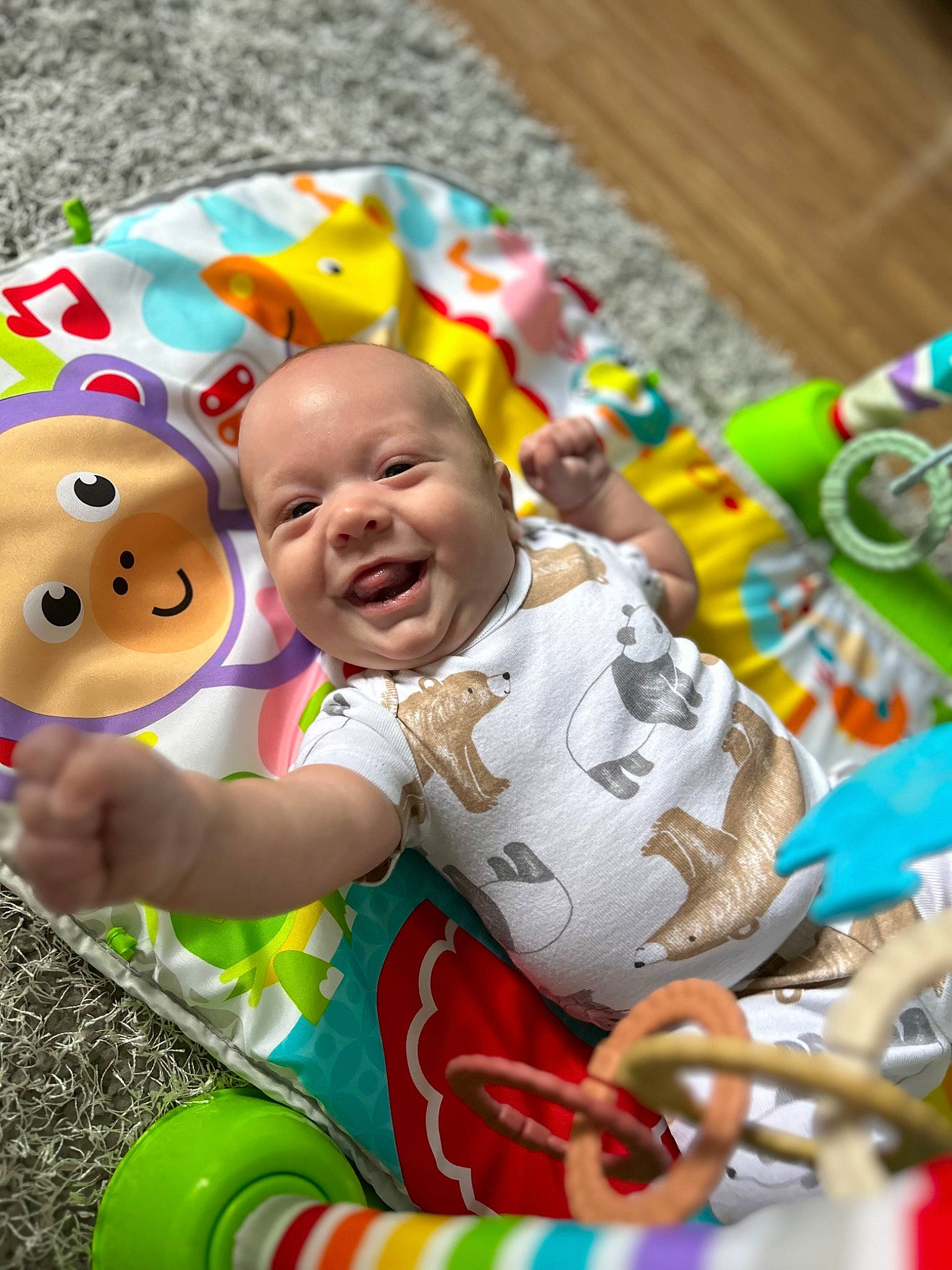 Kenneth is registered to the contest to win money with this photo: baby, baby_products, child, event, eye, face, festival, fun, grass, happy, head, laugh, leisure, party, people_in_nature, person, play, recreation, smile, t_shirt