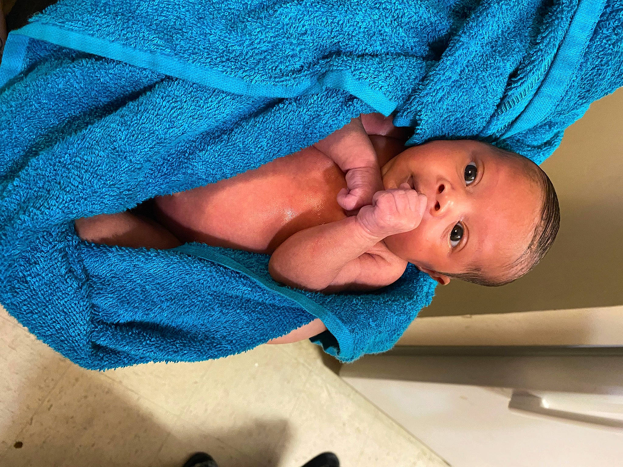 Kehlanie joined the competition — help win amazing prizes! baby, baby_products, baby_sleeping, baby_toddler_clothing, blue, cheek, child, comfort, elbow, electric_blue, eye, finger, linens, nail, pattern, person, skin, sleeve, thumb, toddler