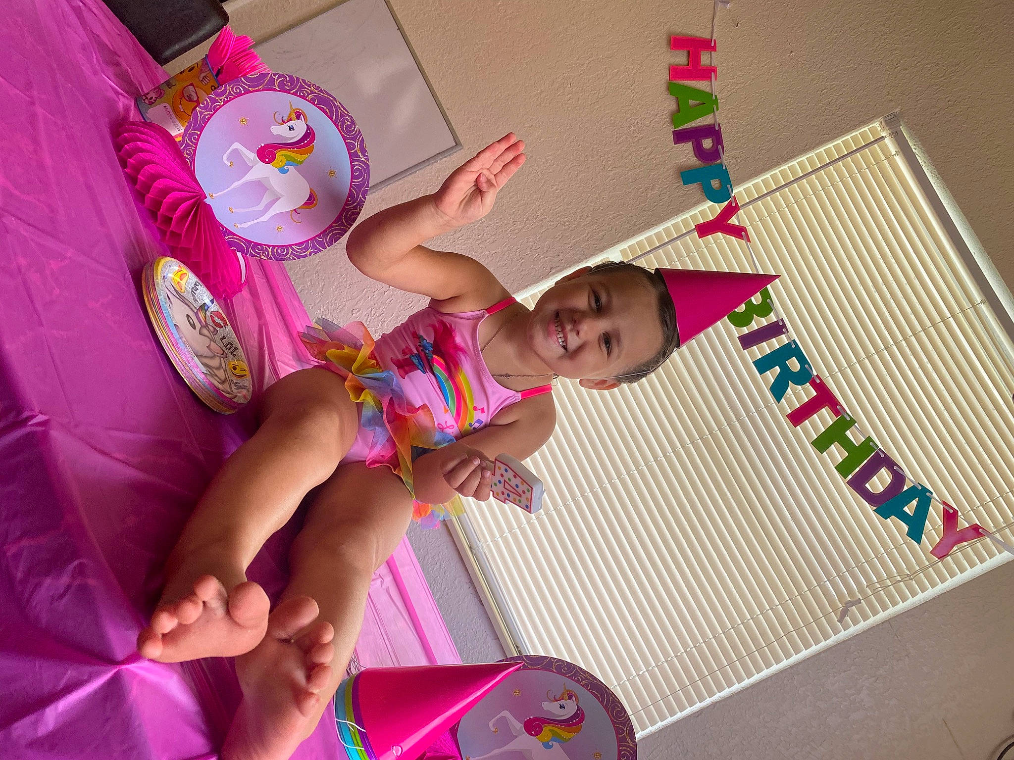 Annalee is registered to the contest to win money with this photo: birthday, child, fun, happy, joy, magenta, party, person, pink, play, room, smile, toddler