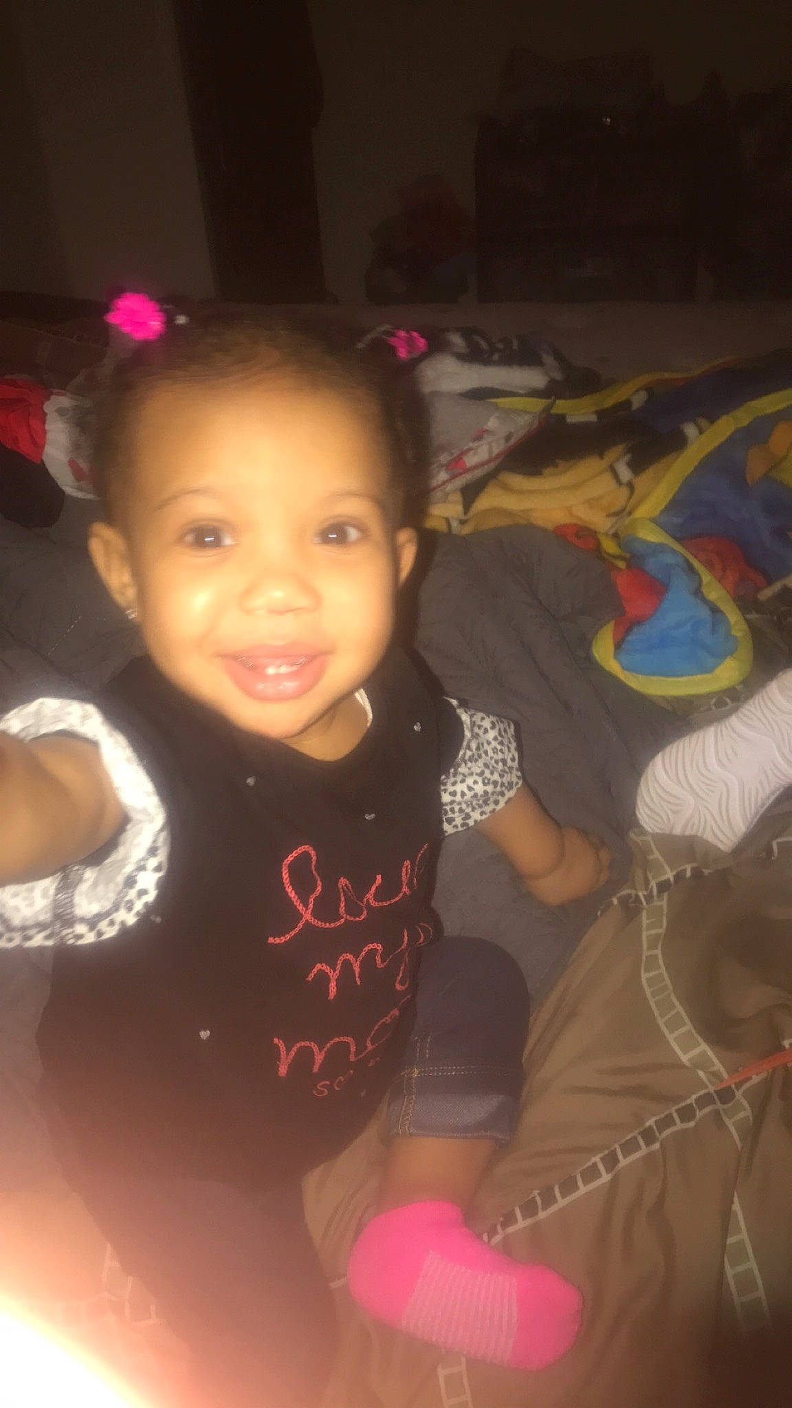 Lailah joined the competition — help win amazing prizes! black_hair, cheek, child, cool, ear, eye, face, forehead, fun, happy, head, joy, lip, mouth, nose, person, pink, skin, smile, toddler