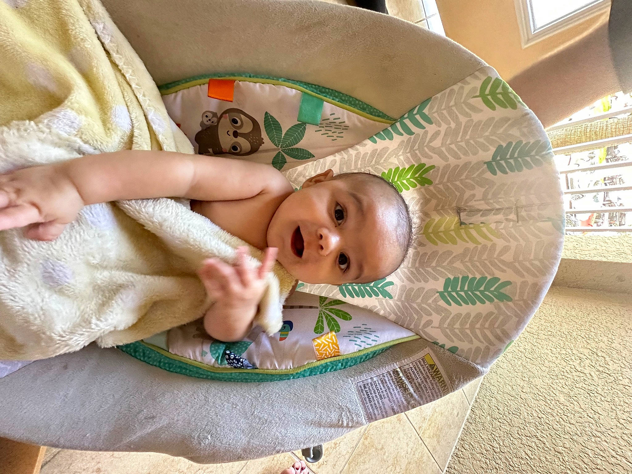 Armando joined the competition — help win amazing prizes! baby, baby_products, baby_safety, baby_toddler_clothing, bathing, child, circle, comfort, eyelash, flooring, foot, infant_bed, linens, pattern, person, room, skin, thumb, toddler, wood