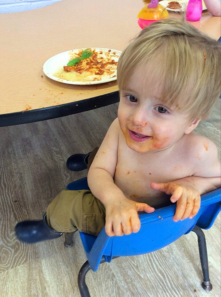 Wyatt Liam is registered to the contest to win money with this photo: baby, child, floor, joy, person, play, sitting, toddler