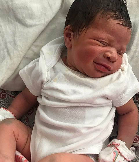 Carsyn is registered to the contest to win money with this photo: baby, baby_sleeping, baby_toddler_clothing, cheek, child, comfort, elbow, finger, hair, happy, human_body, mouth, muscle, neck, nose, person, skin, sleeve, thigh, thumb