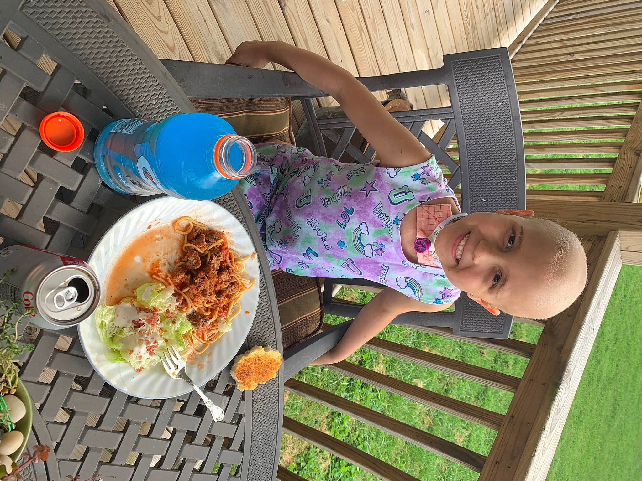Paisleigh is registered to the contest to win money with this photo: breakfast, brunch, child, cuisine, dish, eating, food, home, joy, leaf, lunch, meal, morning, person, play, recreation, summer, table, toddler, tree