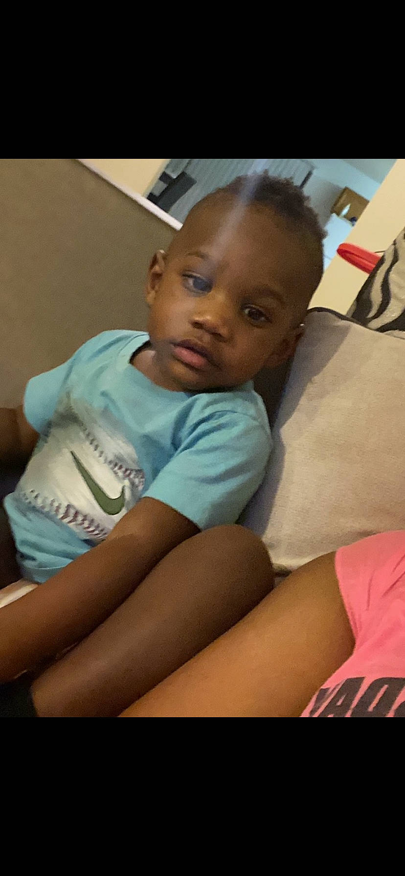 Santana joined the competition — help win amazing prizes! arm, baby, birth, cheek, child, mouth, person, skin, toddler