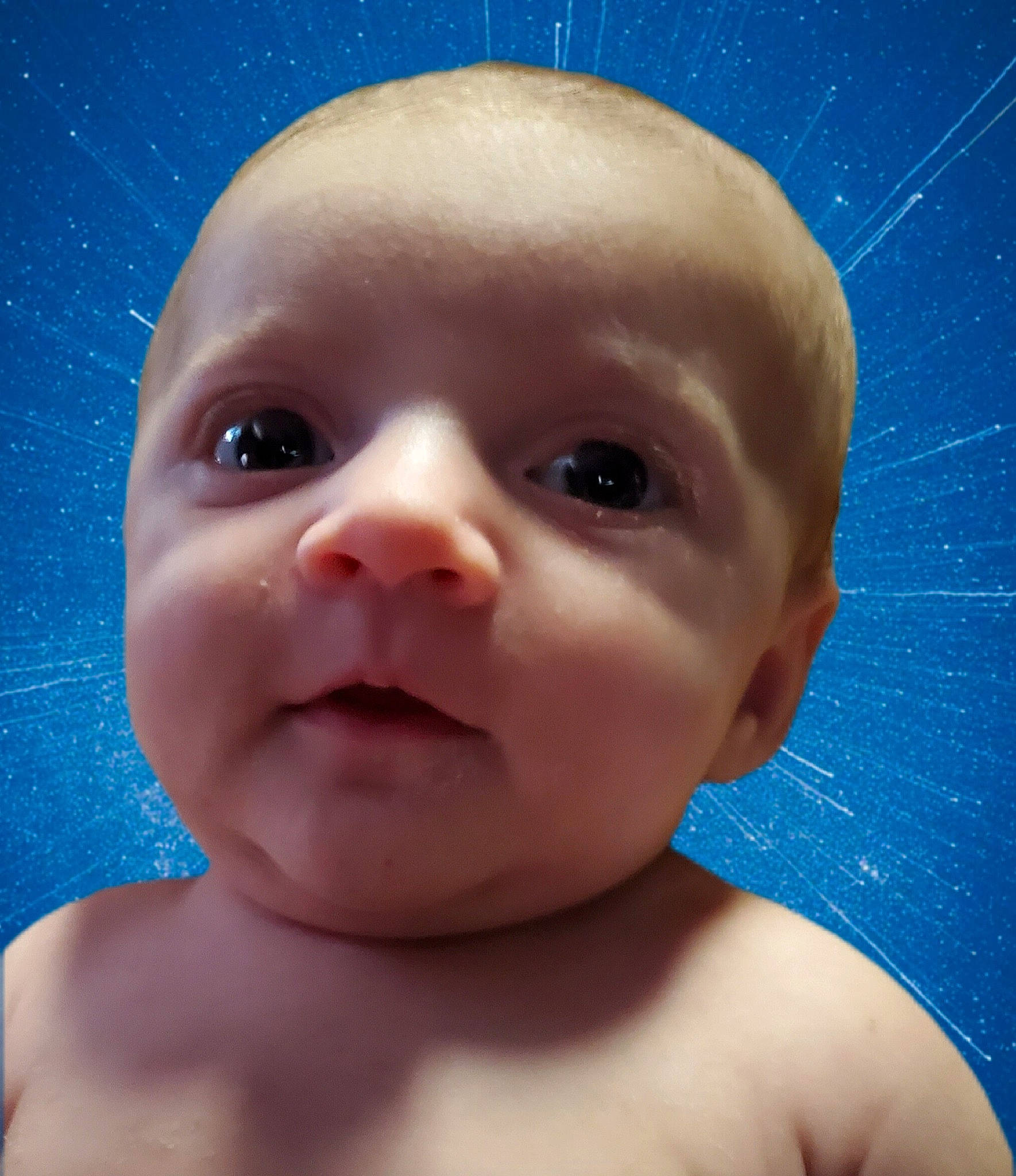 Caralyn is registered to the contest to win money with this photo: baby, bathing, cheek, chest, chin, ear, eye, eyebrow, eyelash, face, facial_expression, forehead, happy, head, iris, lip, mouth, nose, person, skin