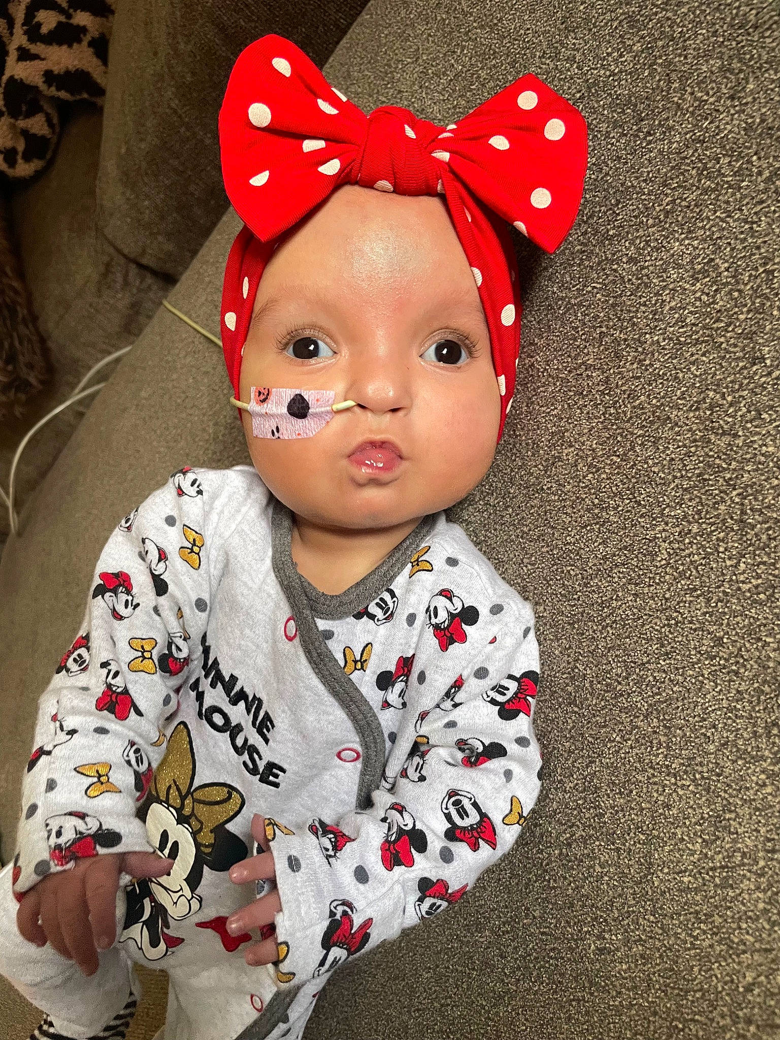 Charlotte joined the competition — help win amazing prizes! baby, baby_toddler_clothing, beanie, cap, carmine, child, chin, costume_hat, face, fashion_accessory, fun, hair_accessory, happy, head, lip, party_hat, party_supply, pattern, person, sleeve
