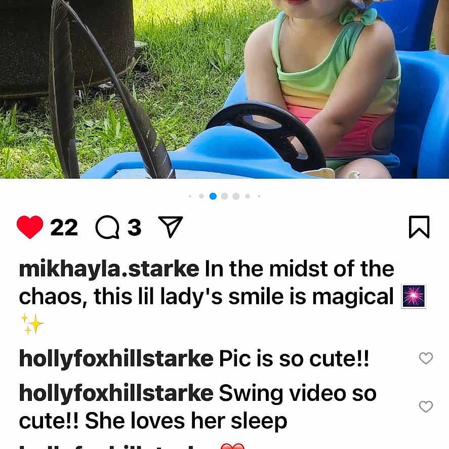 Nora joined the competition — help win amazing prizes! baby, blue_eyes, child, cute, daytime, fire_pit, grass, greenery, hat, nature, outdoor, person, play, portrait, seat, summer, sun_hat, sunlight, toddler, toy_car