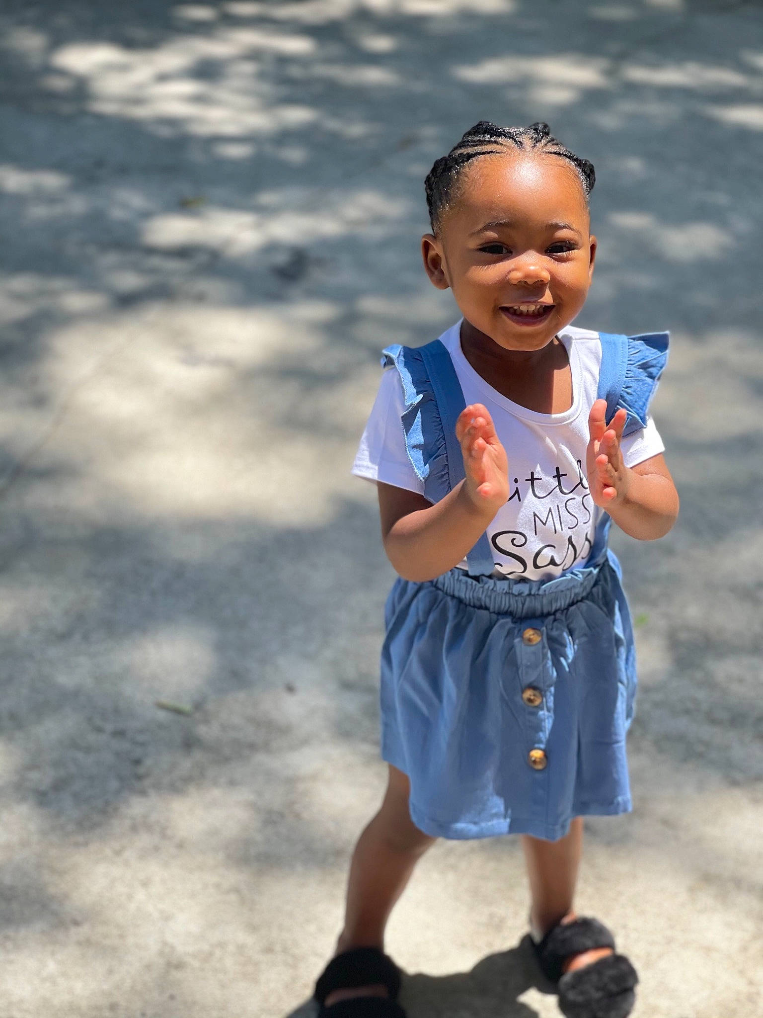 Kaleigh is registered to the contest to win money with this photo: asphalt, child, electric_blue, eye, face, flash_photography, fun, grass, hair, happy, head, leisure, person, recreation, running, shoulder, sleeve, smile, street_fashion, t_shirt