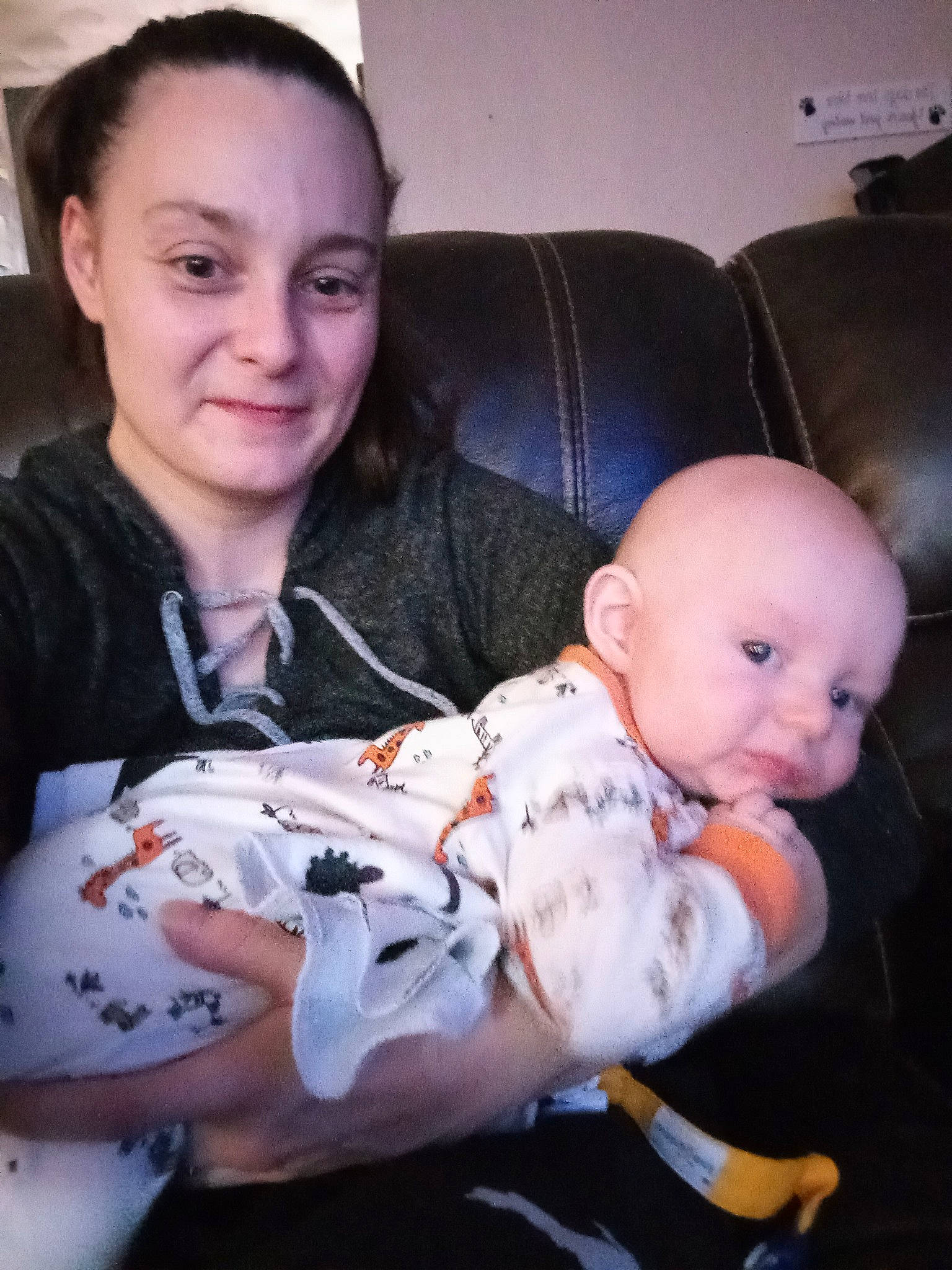 Mavrick Dale joined the competition — help win amazing prizes! baby, baby_toddler_clothing, cheek, child, comfort, couch, eye, face, facial_expression, fun, hairstyle, happy, head, iris, joy, lap, person, sitting, skin, smile