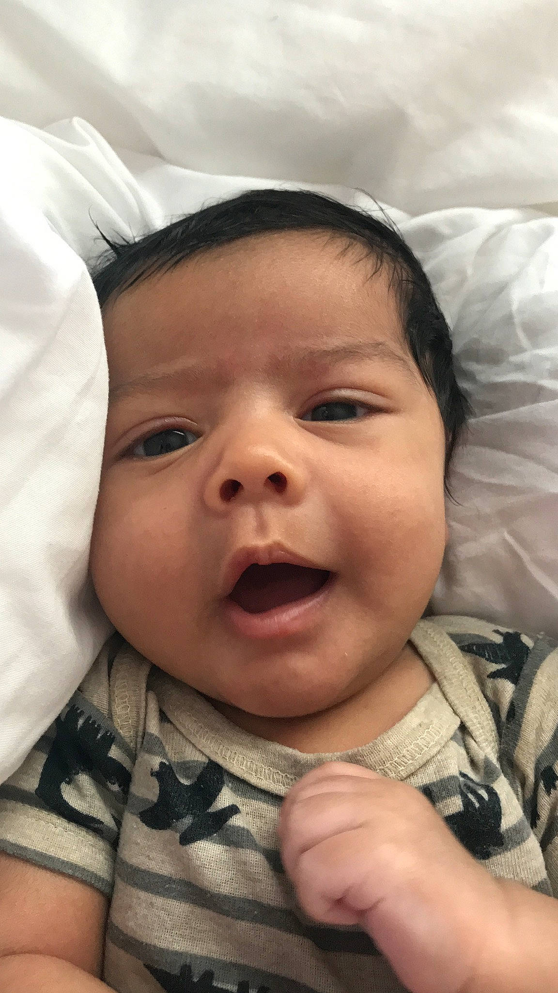 Kyngston joined the competition — help win amazing prizes! baby, baby_making_funny_faces, cheek, child, chin, eye, eyebrow, face, facial_expression, forehead, gesture, happy, head, laugh, lip, mouth, nose, person, skin, smile