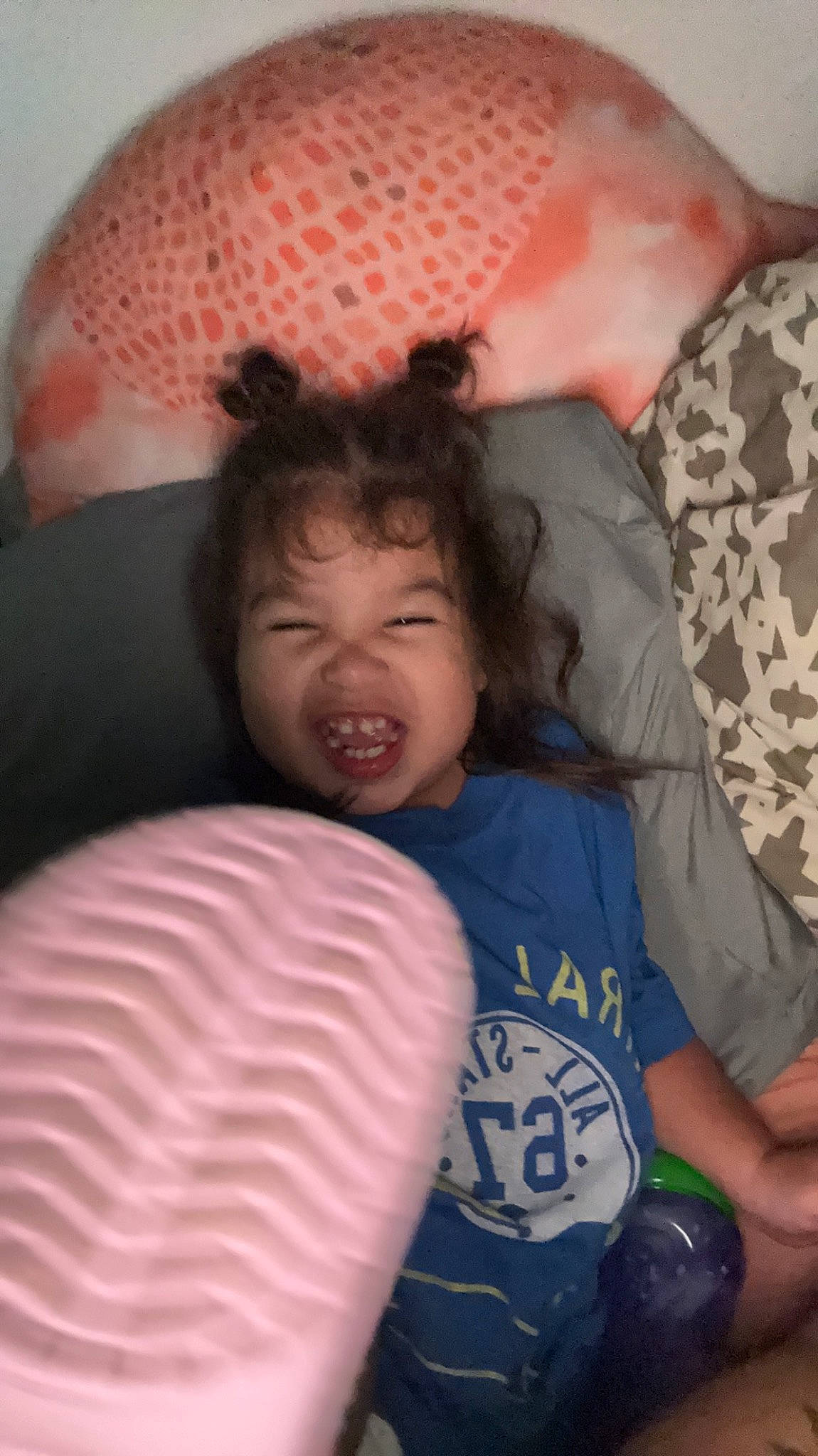 Adelynn joined the competition — help win amazing prizes! baby, baby_toddler_clothing, black, cheek, child, comfort, eye, fun, happy, human_body, linens, mouth, nose, organ, person, room, skin, textile, thigh, toddler