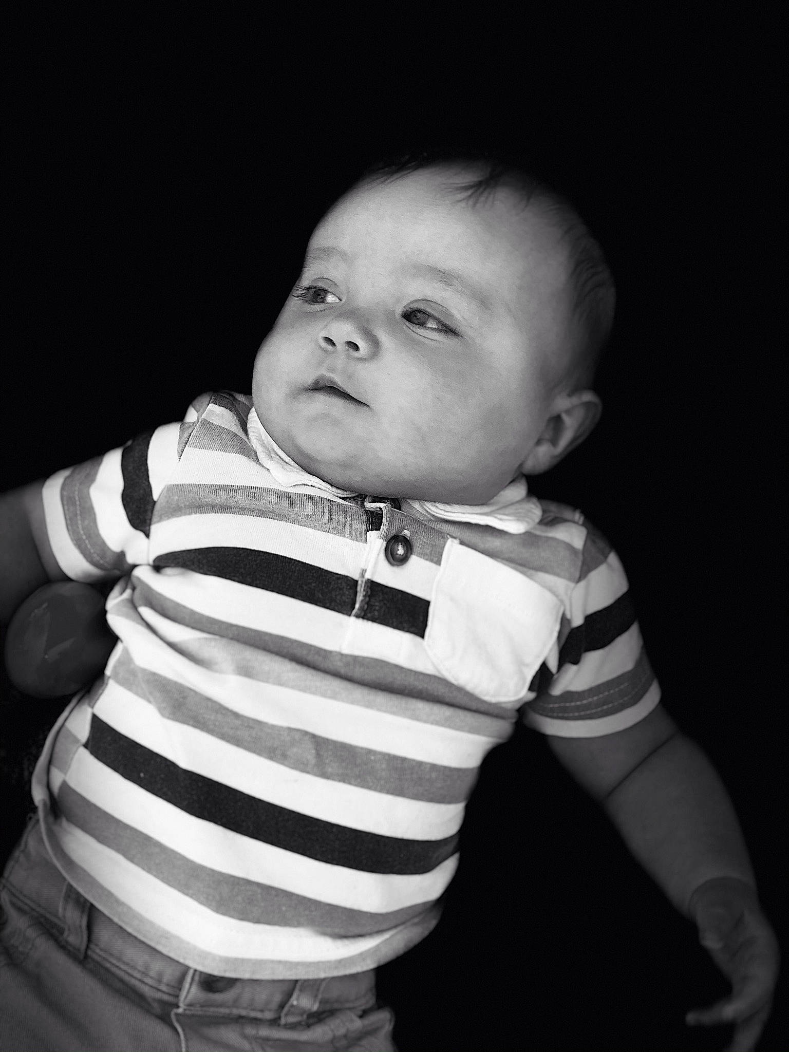 Eastyn joined the competition — help win amazing prizes! baby, baby_toddler_clothing, cheek, chin, comfort, elbow, eye, eyebrow, flash_photography, happy, iris, lip, monochrome, monochrome_photography, mouth, neck, nose, person, sleeve, t_shirt