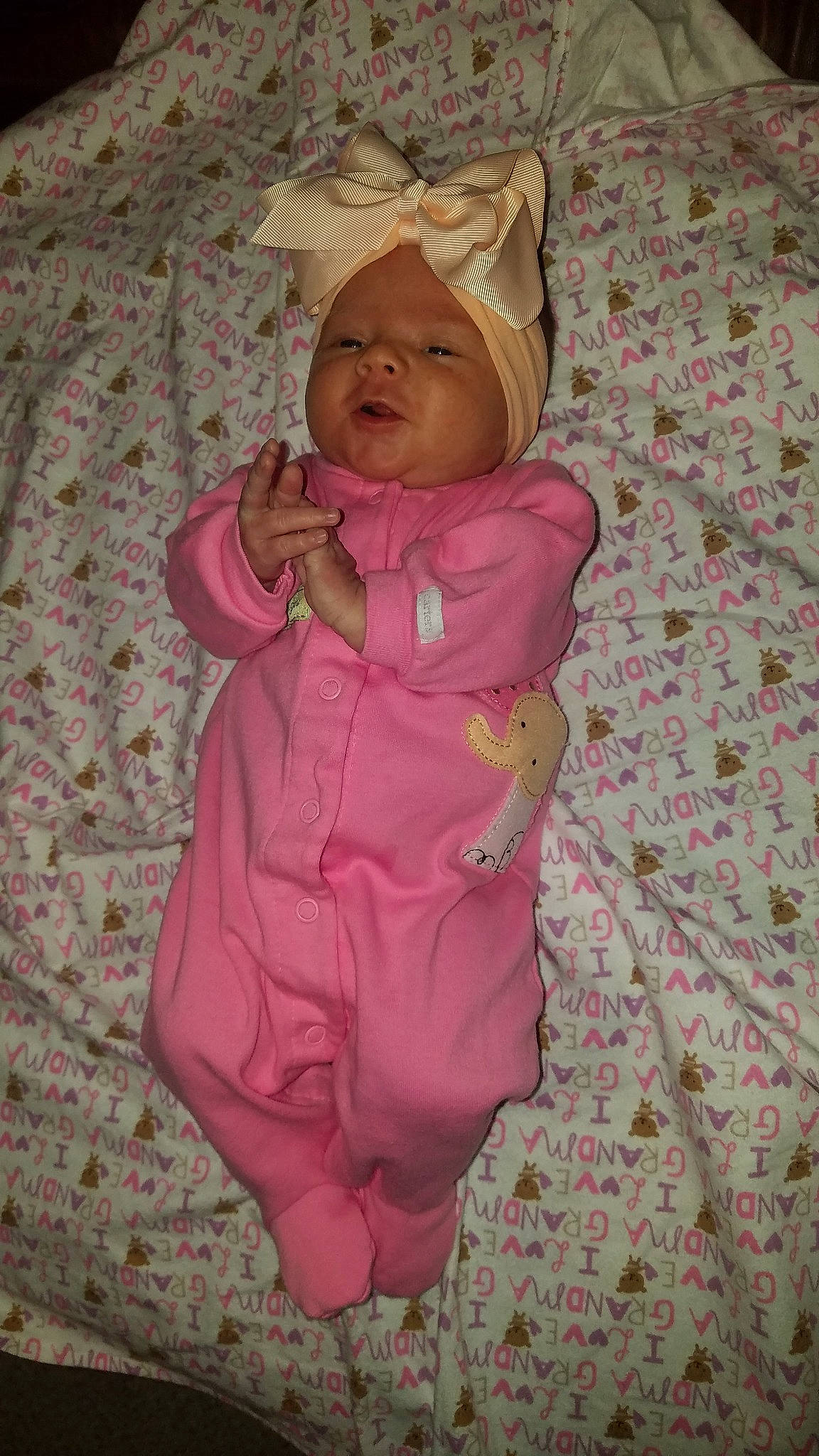 Raylee joined the competition — help win amazing prizes! baby, baby_products, baby_toddler_clothing, child, headwear, magenta, person, pink, product, toddler