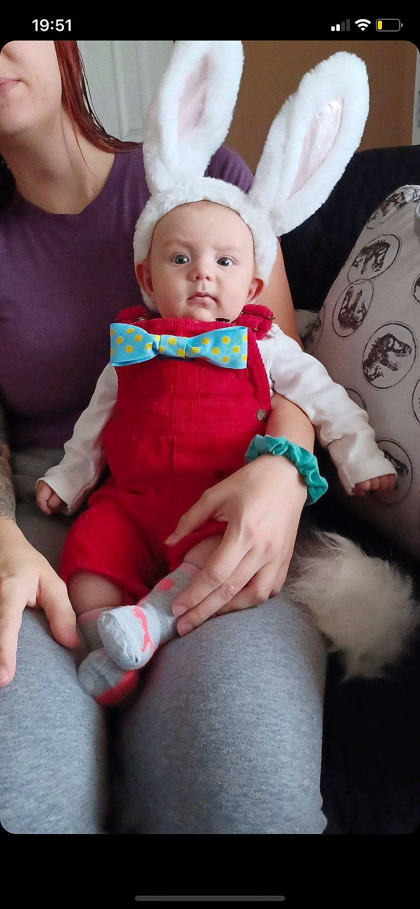 Everett joined the competition — help win amazing prizes! baby, baby_toddler_clothing, child, comfort, dress, event, eye, finger, happy, human_leg, jewellery, magenta, person, pink, skin, sleeve, smile, sock, thigh, toddler